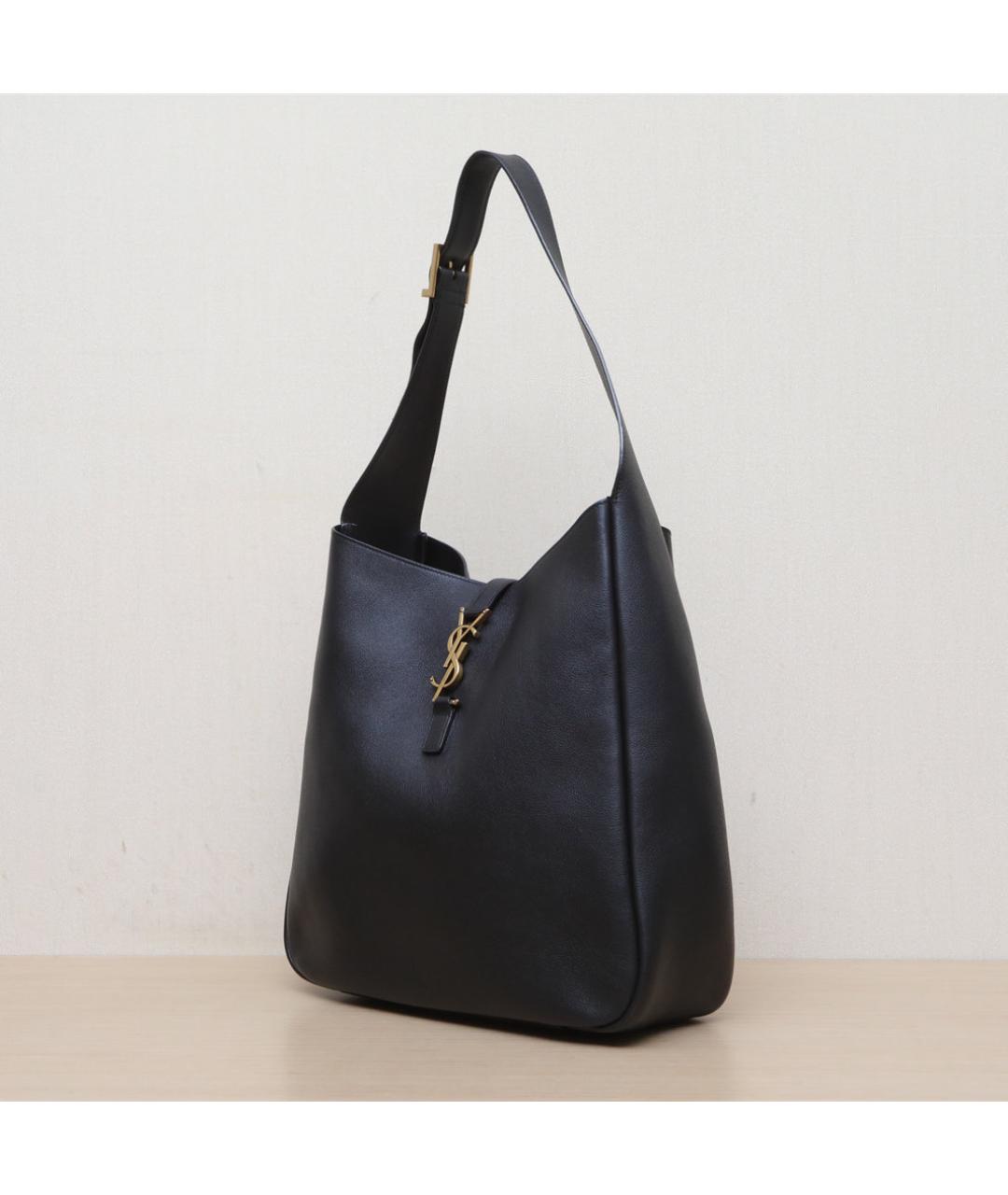 SAINT LAURENT Черная кожаная сумка через плечо, фото 4