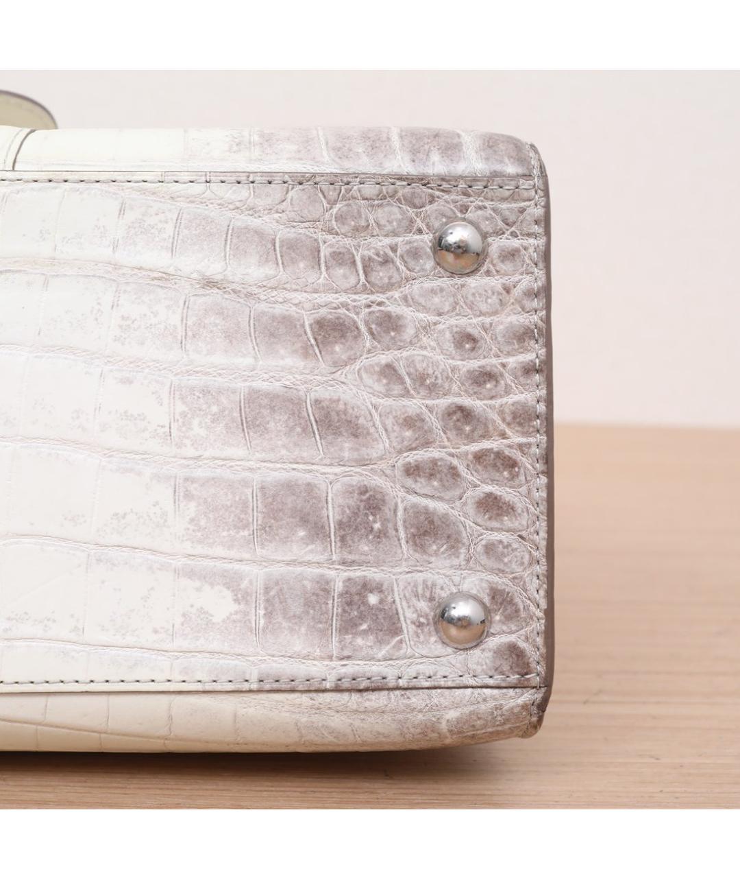 DELVAUX Бежевая сумка через плечо из экзотической кожи, фото 9