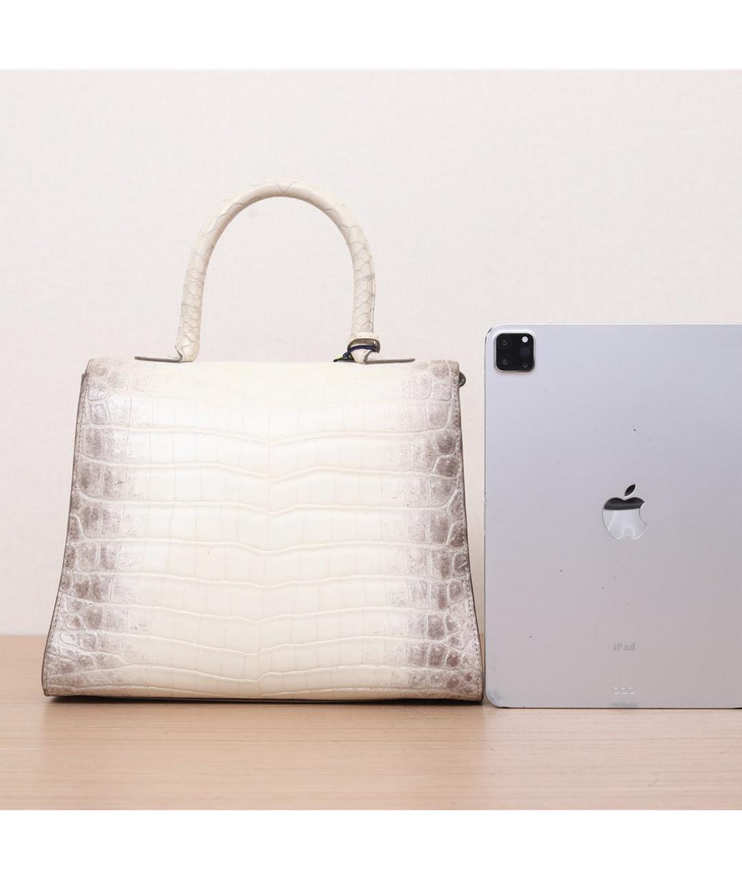 DELVAUX Бежевая сумка через плечо из экзотической кожи, фото 6