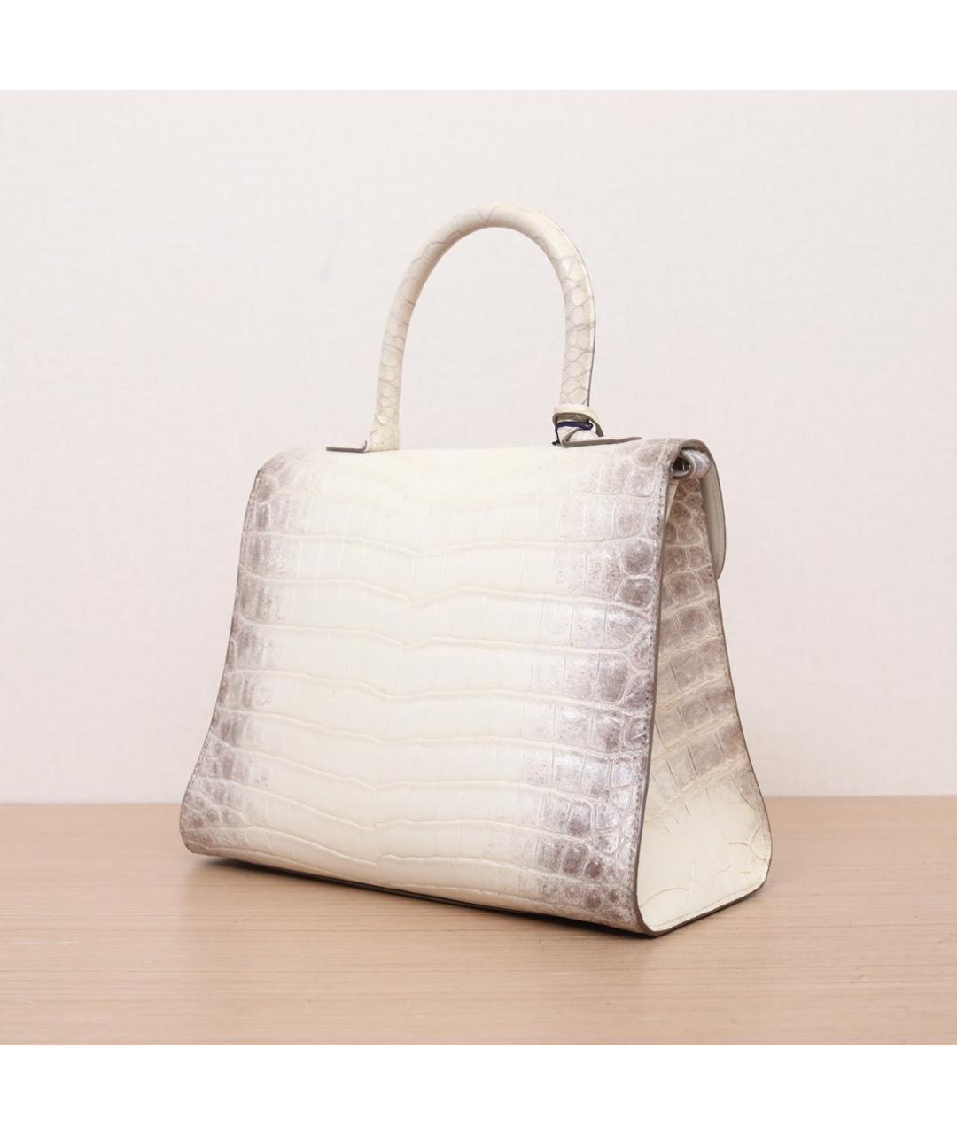 DELVAUX Бежевая сумка через плечо из экзотической кожи, фото 5