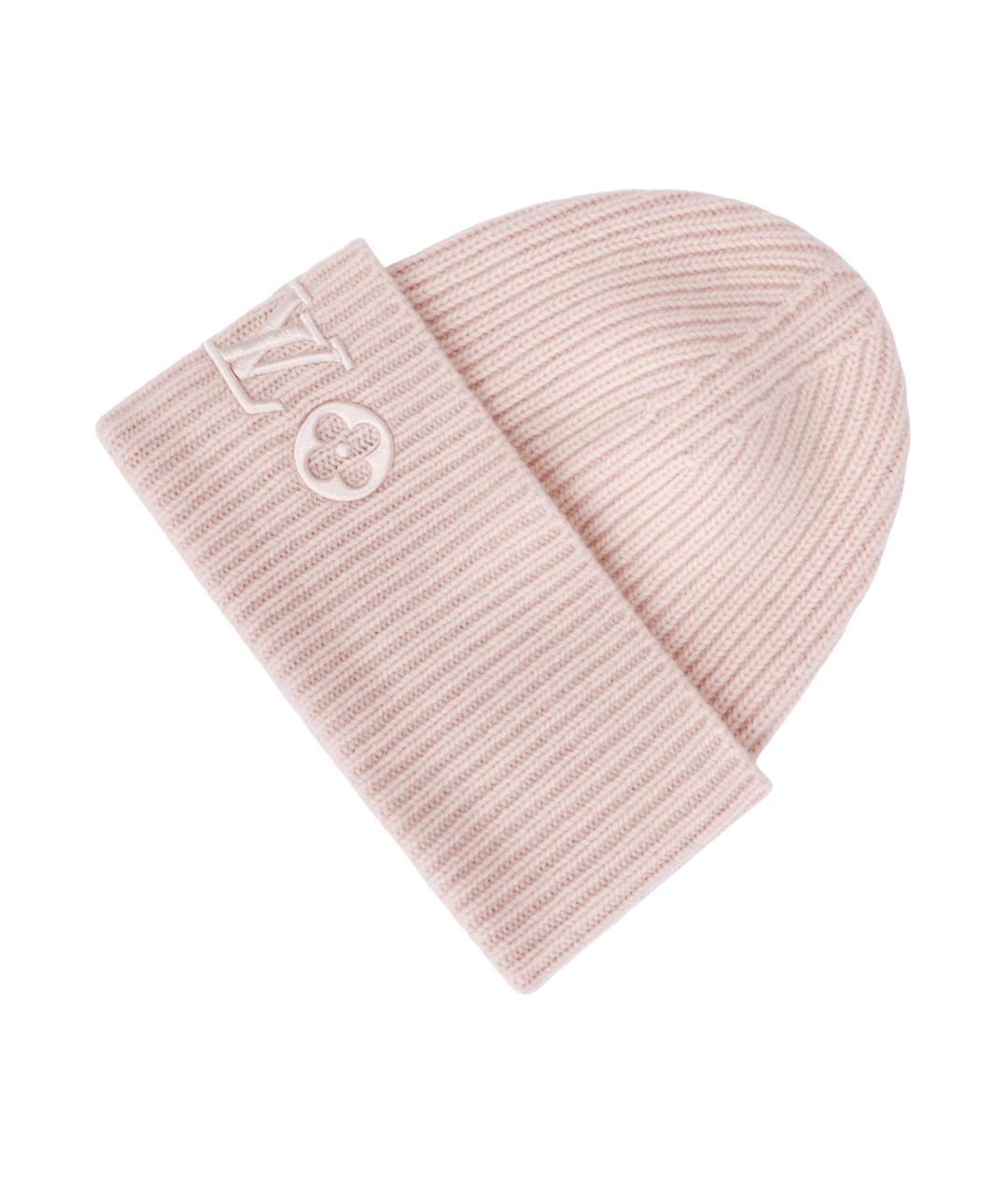 LOUIS VUITTON Розовая шапка, фото 3