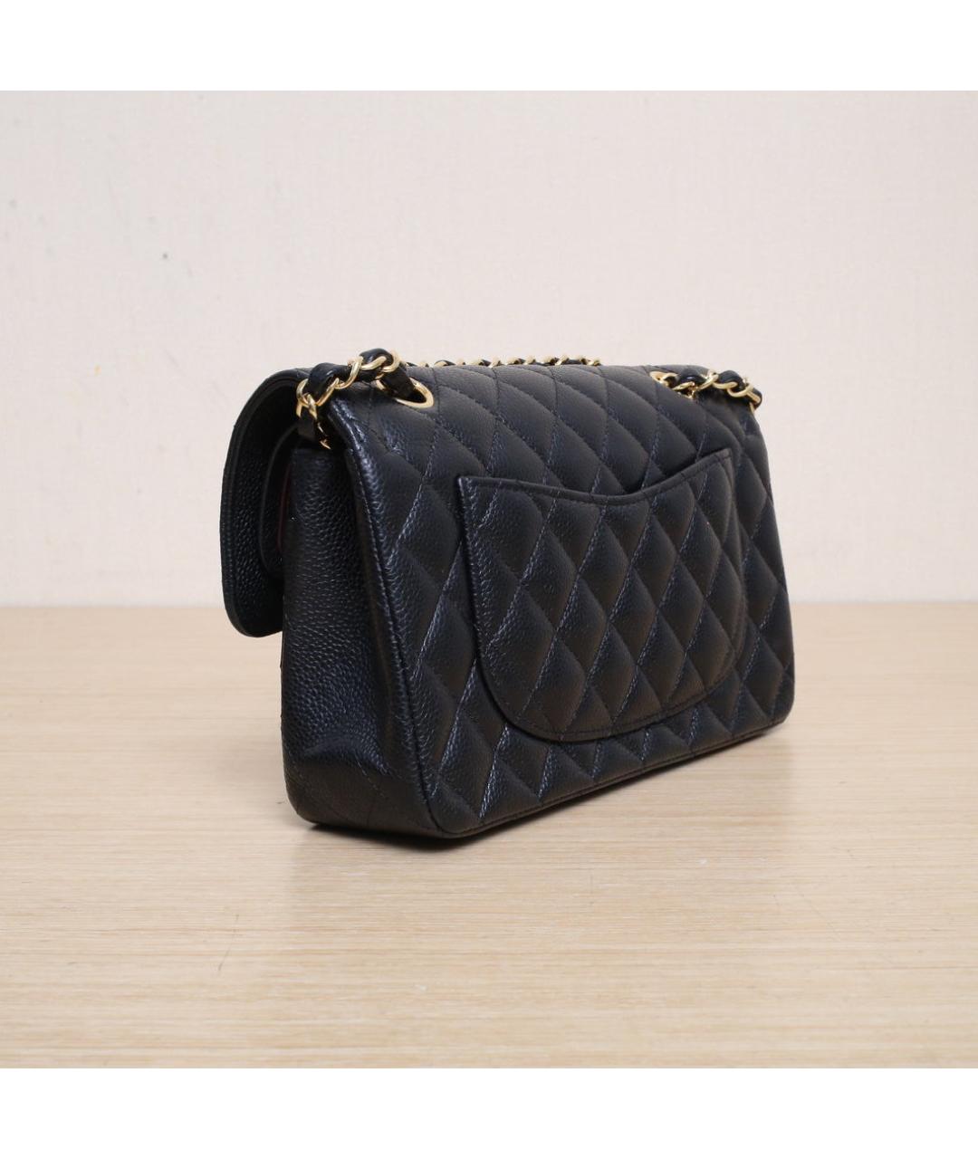 CHANEL Черная кожаная сумка через плечо, фото 6