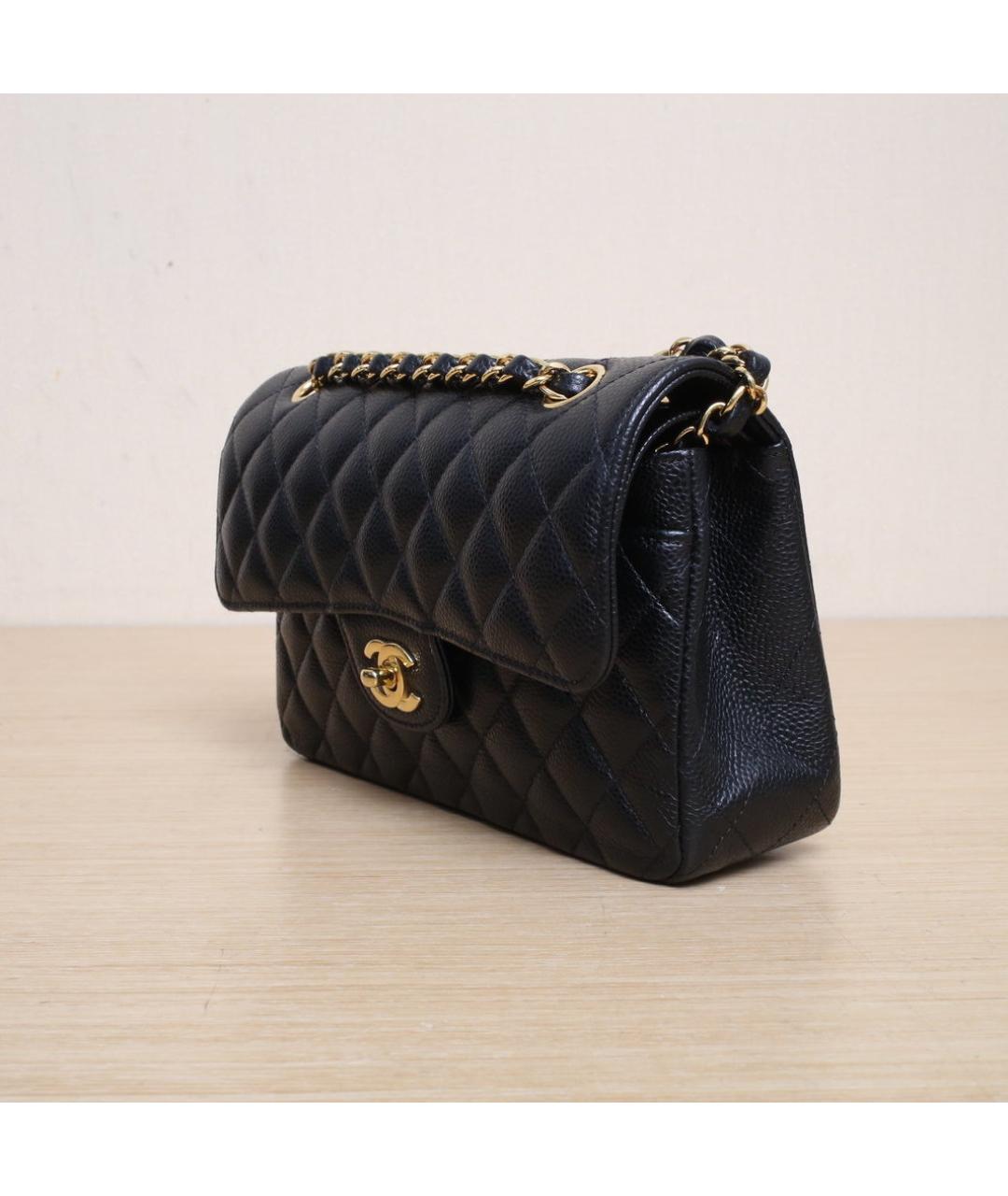 CHANEL Черная кожаная сумка через плечо, фото 4