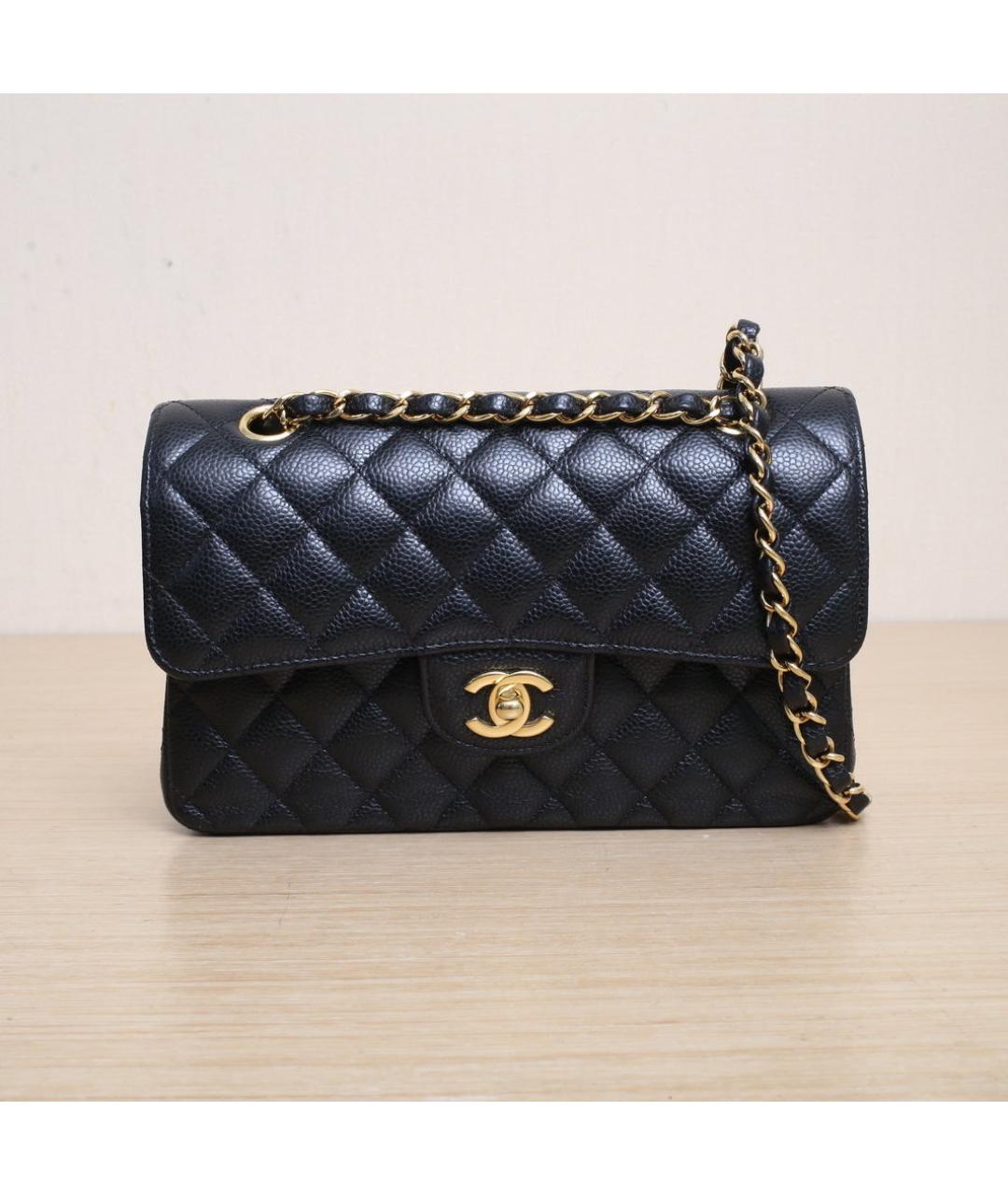 CHANEL Черная кожаная сумка через плечо, фото 3