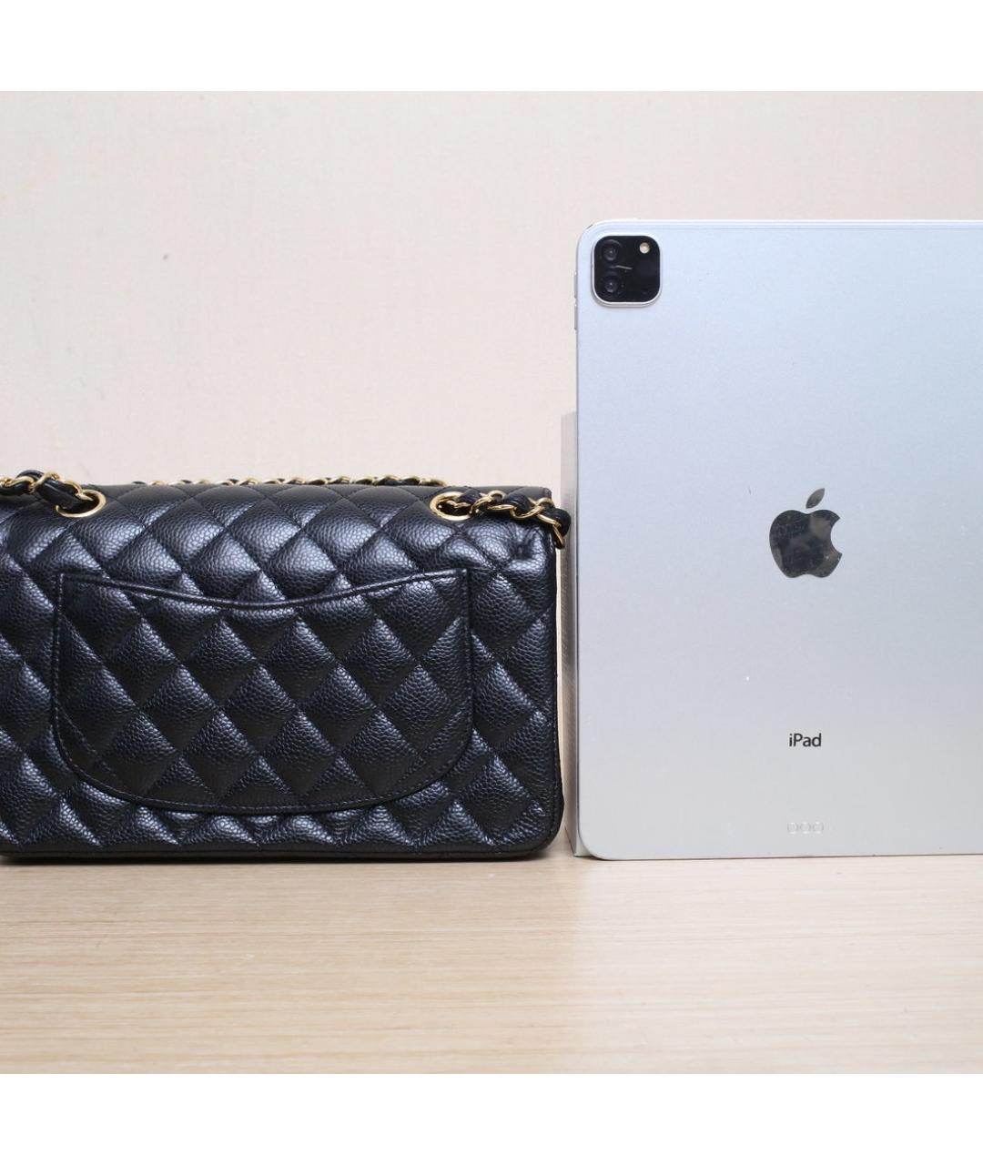 CHANEL Черная кожаная сумка через плечо, фото 7