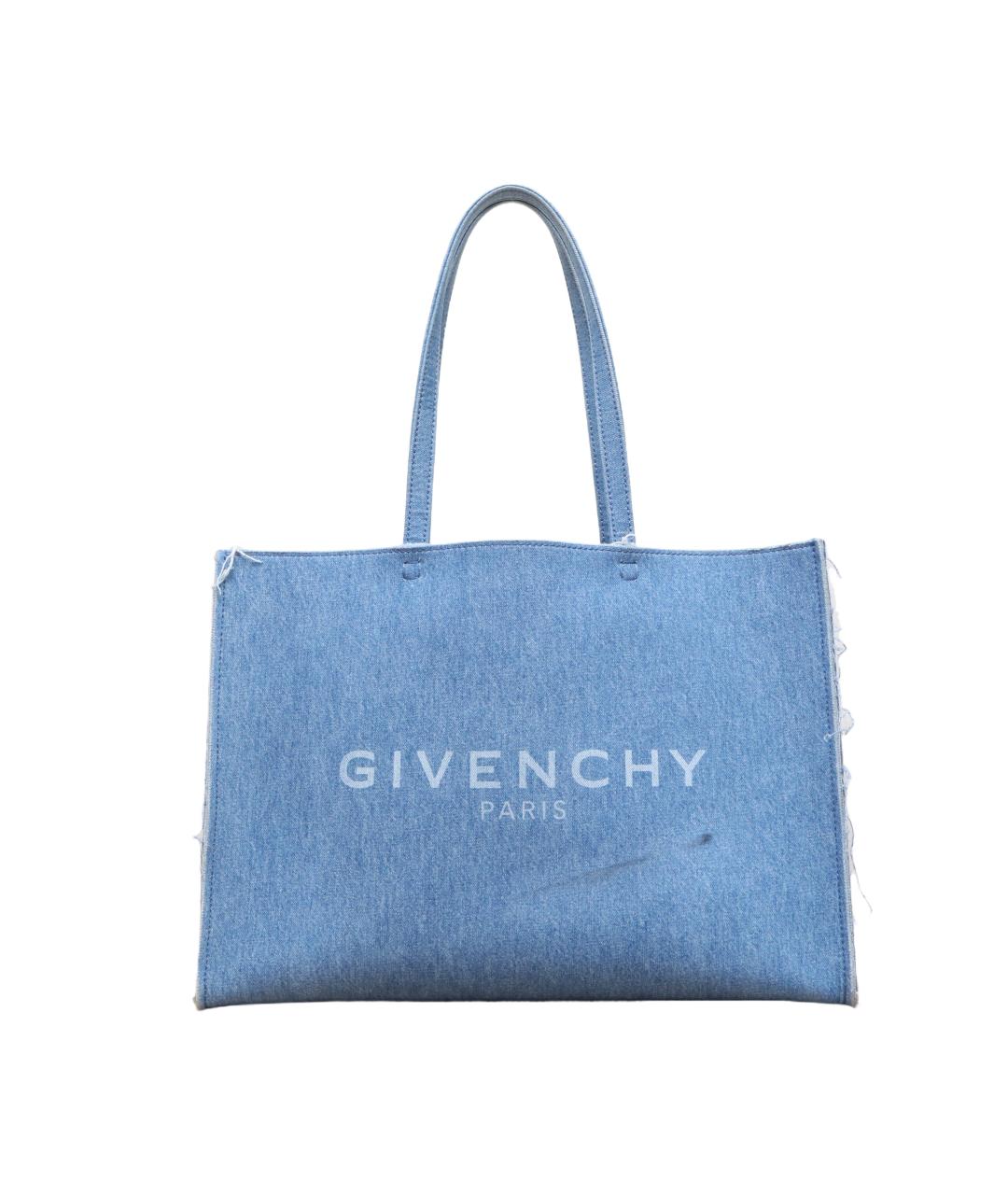 GIVENCHY Синяя деним сумка через плечо, фото 1