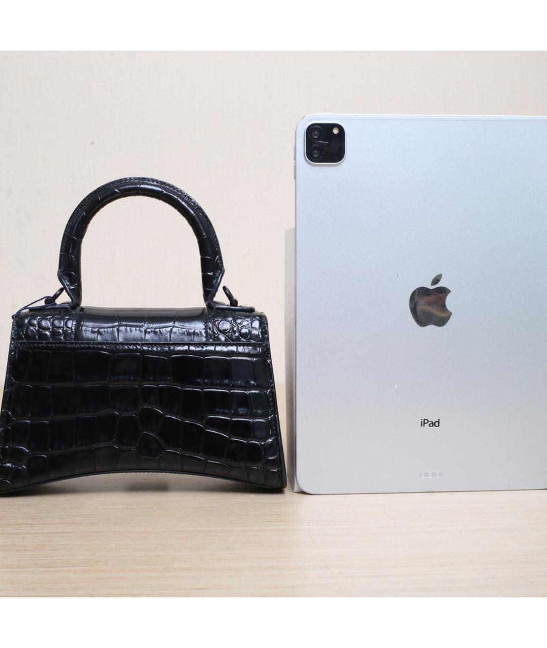 BALENCIAGA Черная кожаная сумка через плечо, фото 7