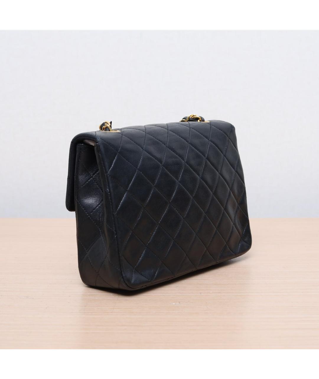 CHANEL Черная кожаная сумка через плечо, фото 5