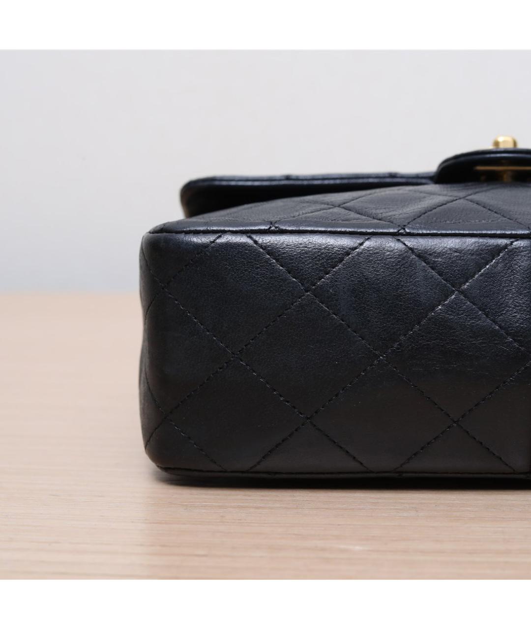 CHANEL Черная кожаная сумка через плечо, фото 9