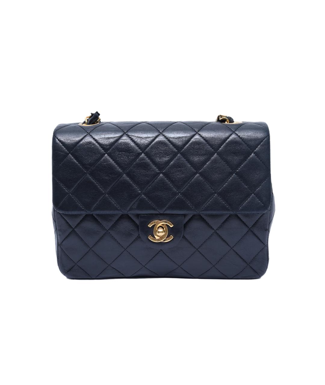 CHANEL Черная кожаная сумка через плечо, фото 1