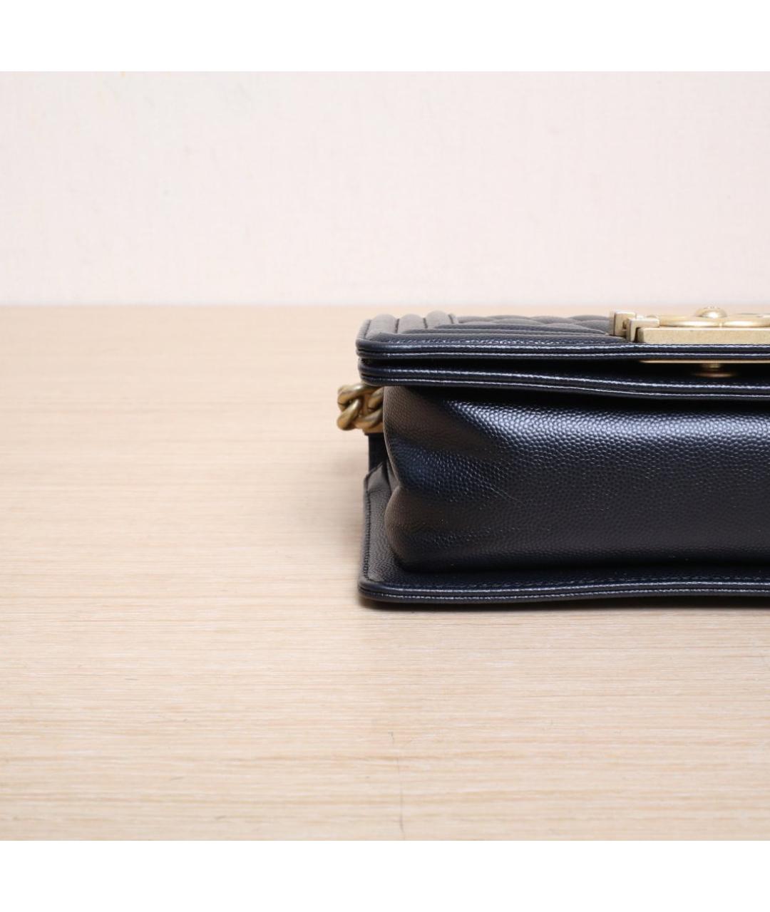 CHANEL Черная кожаная сумка через плечо, фото 9