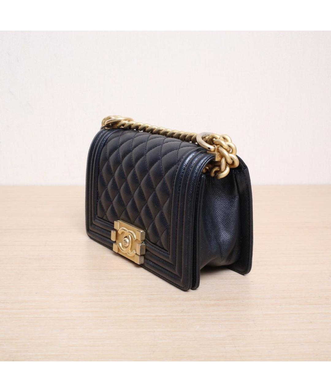 CHANEL Черная кожаная сумка через плечо, фото 4