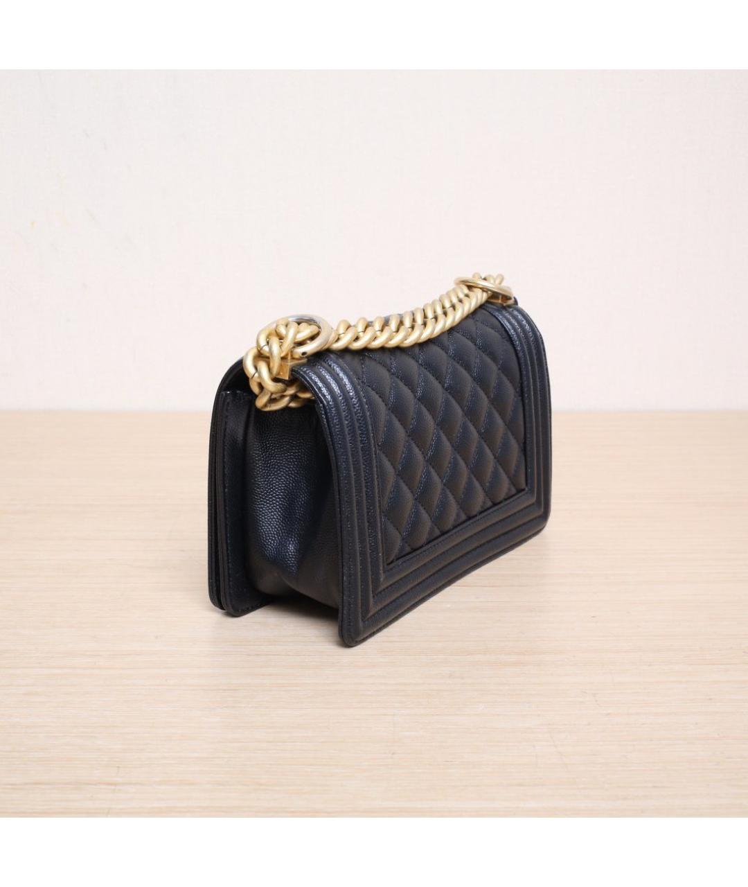 CHANEL Черная кожаная сумка через плечо, фото 6