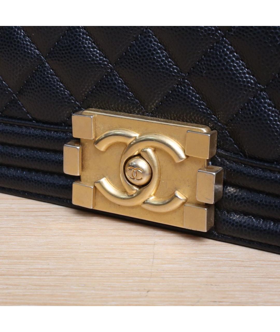 CHANEL Черная кожаная сумка через плечо, фото 8