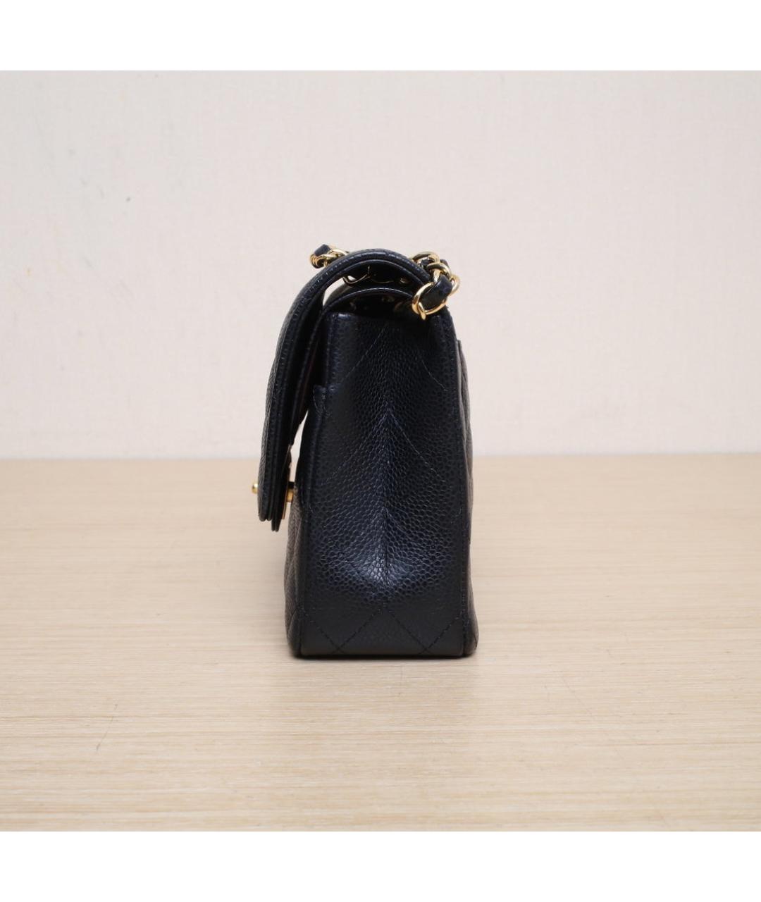 CHANEL Черная кожаная сумка через плечо, фото 5