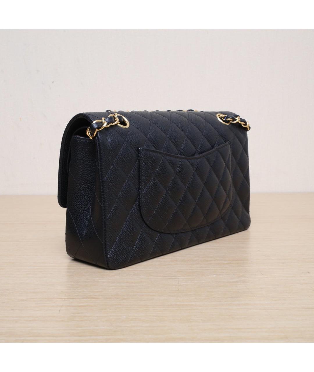 CHANEL Черная кожаная сумка через плечо, фото 6