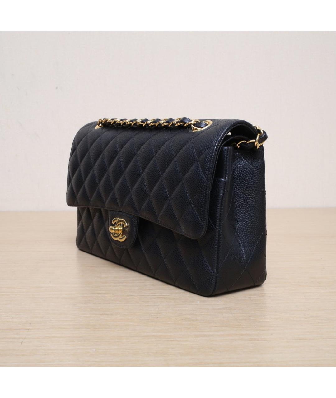 CHANEL Черная кожаная сумка через плечо, фото 4