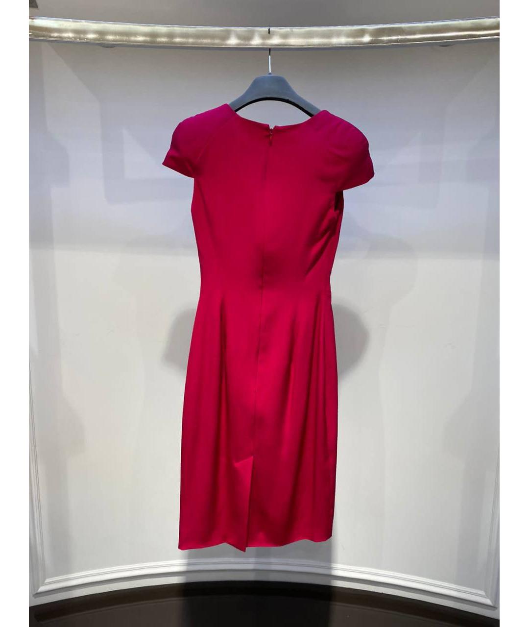 ALEXANDER MCQUEEN Красное шелковое вечернее платье, фото 3