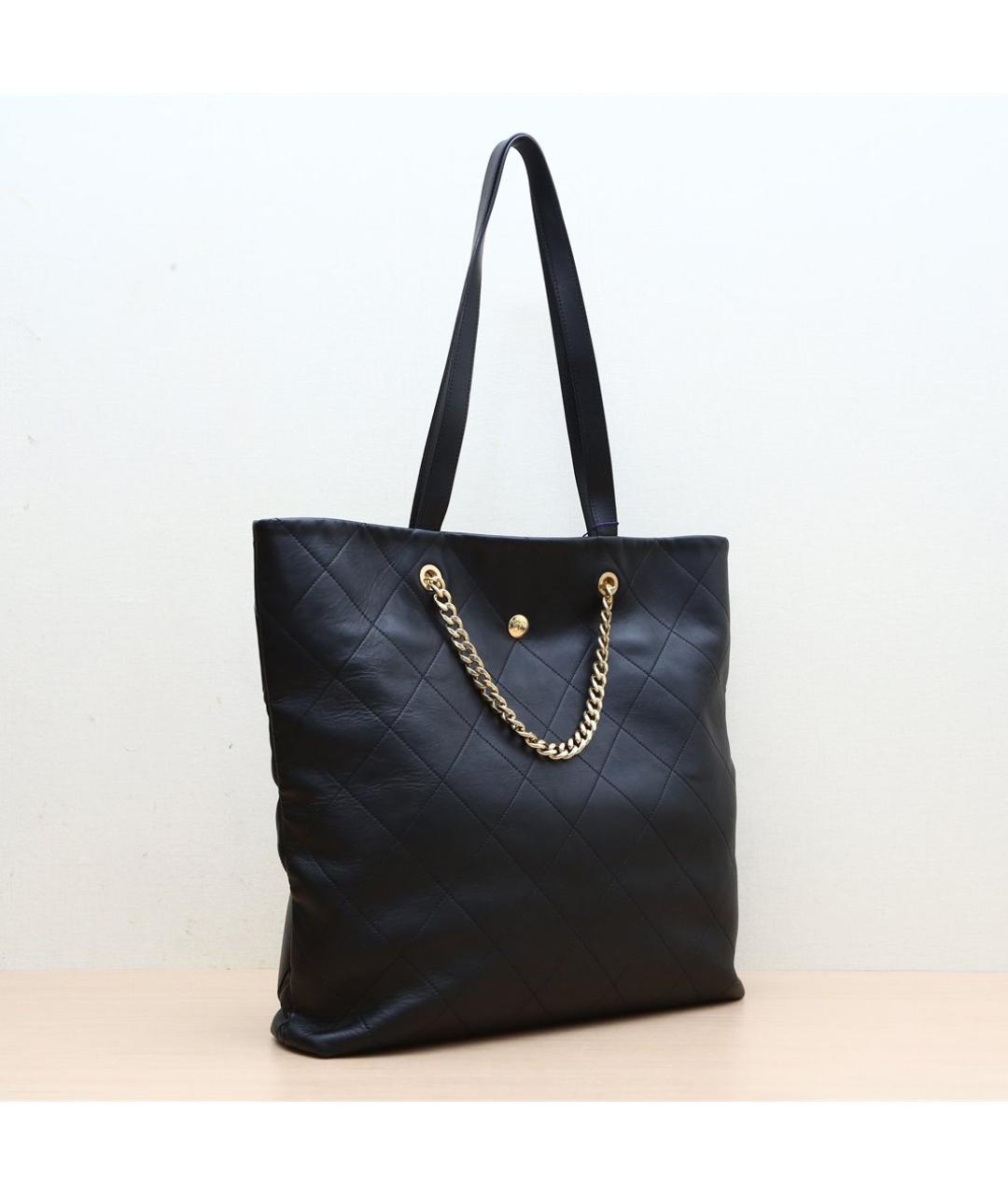 CHANEL Черная кожаная сумка через плечо, фото 7