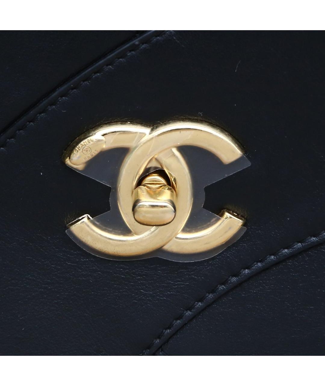 CHANEL Черная кожаная сумка через плечо, фото 9