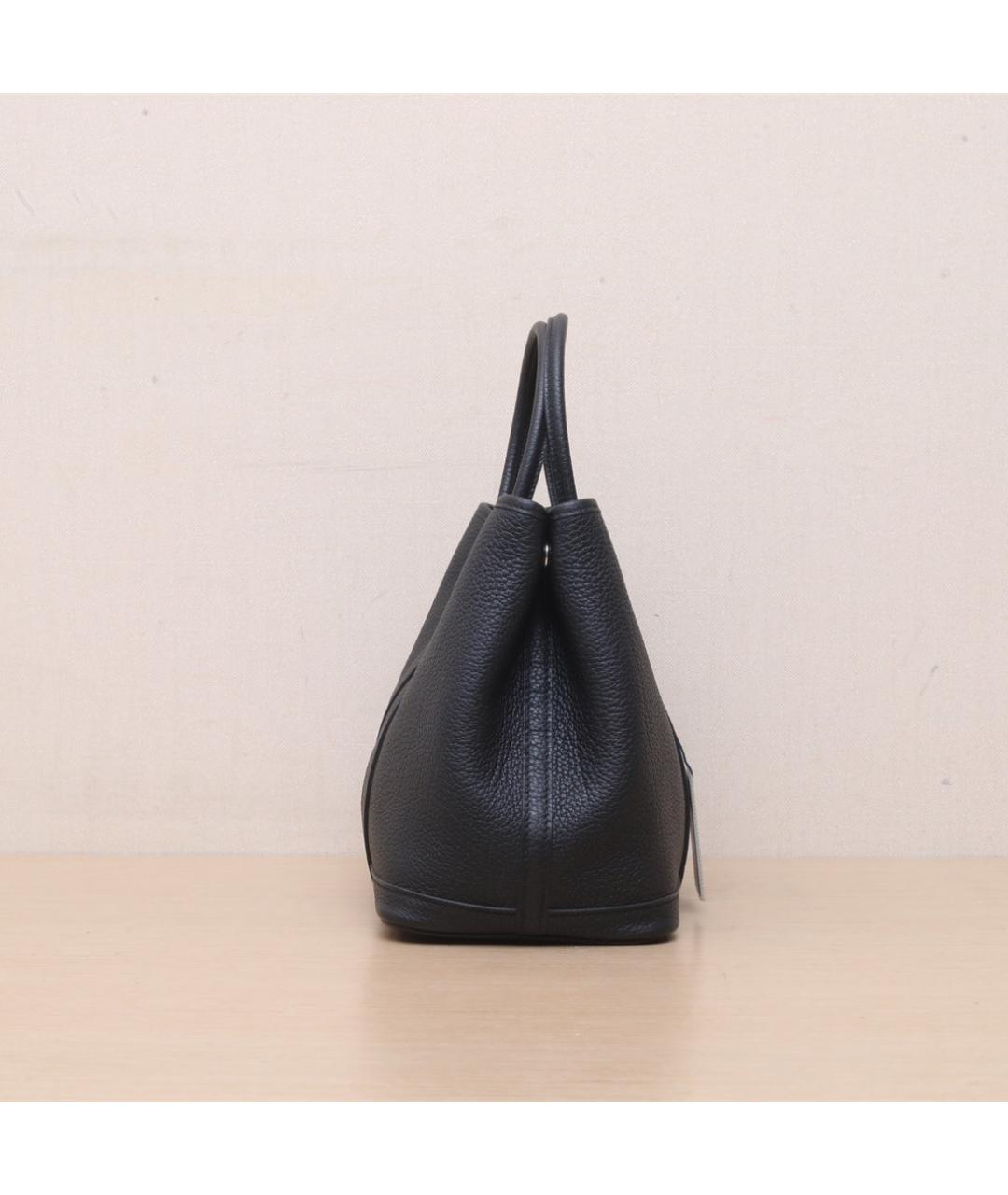 HERMES Черная кожаная сумка через плечо, фото 5