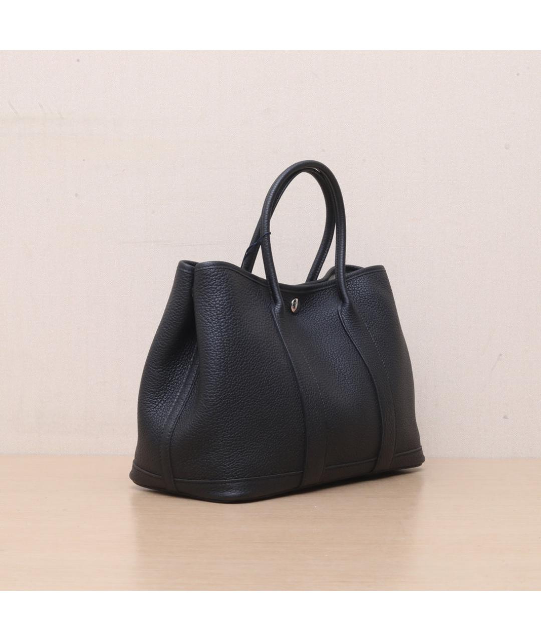 HERMES Черная кожаная сумка через плечо, фото 6