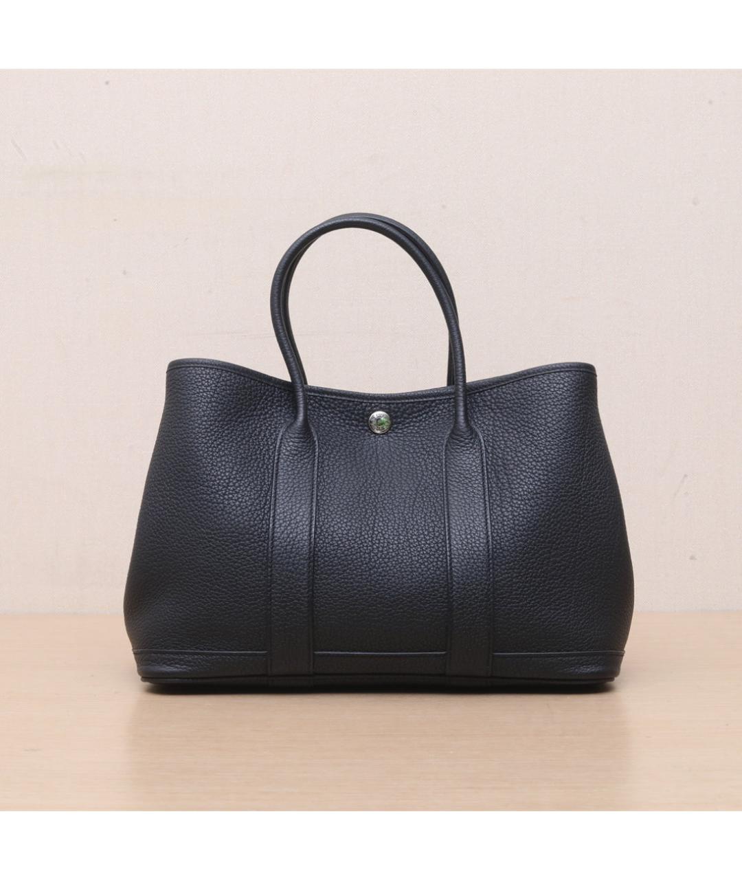 HERMES Черная кожаная сумка через плечо, фото 3