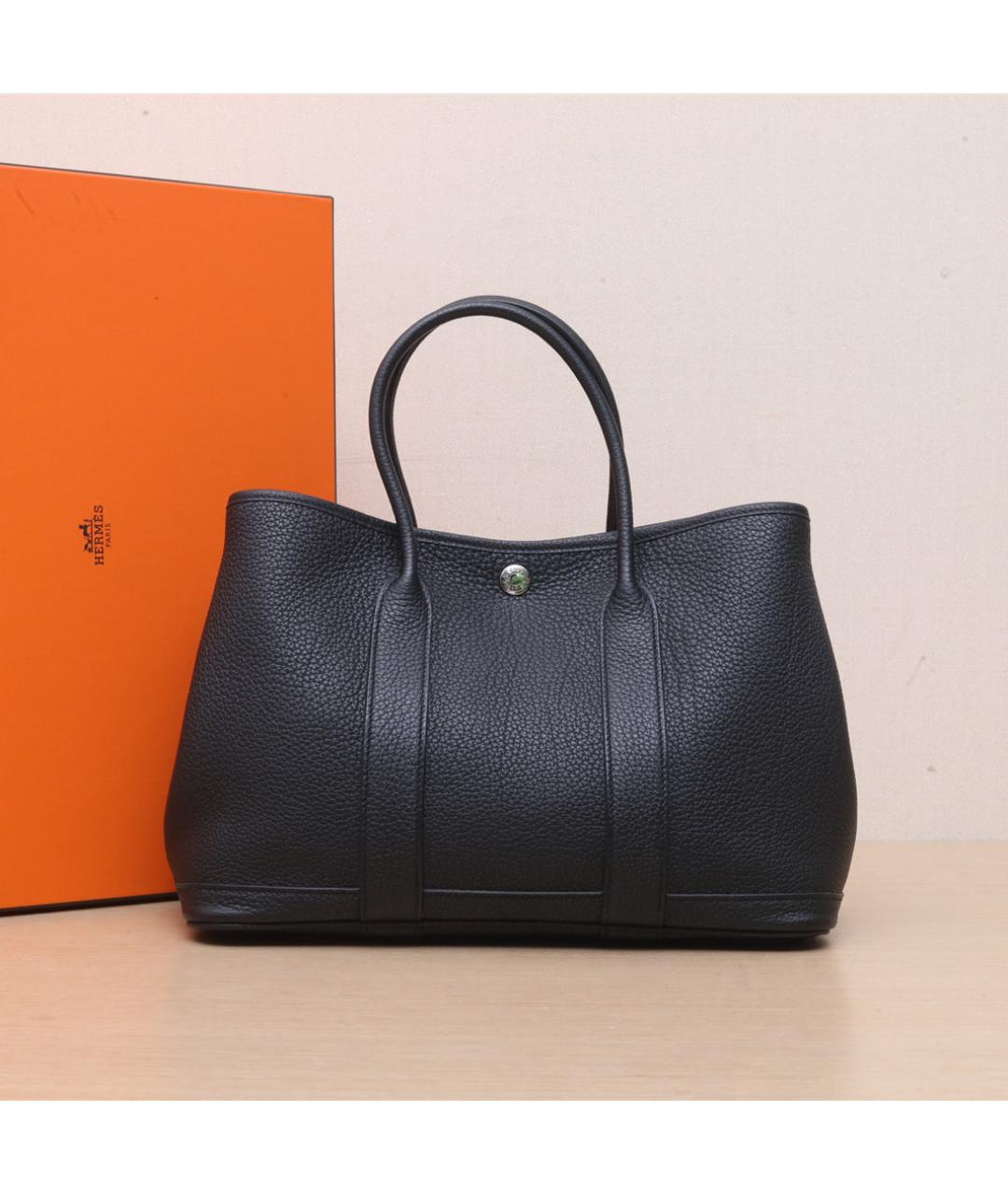 HERMES Черная кожаная сумка через плечо, фото 2