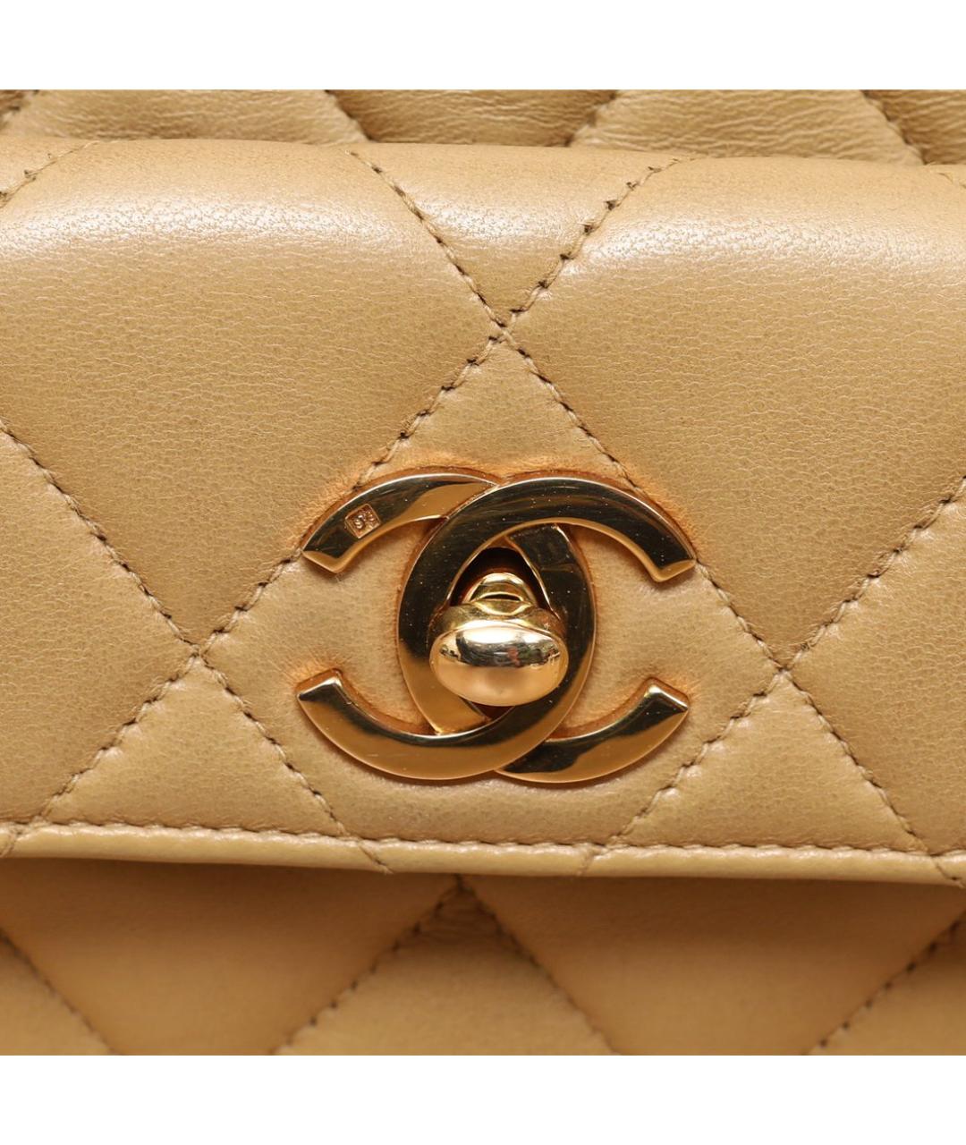 CHANEL Коричневый кожаный рюкзак, фото 7