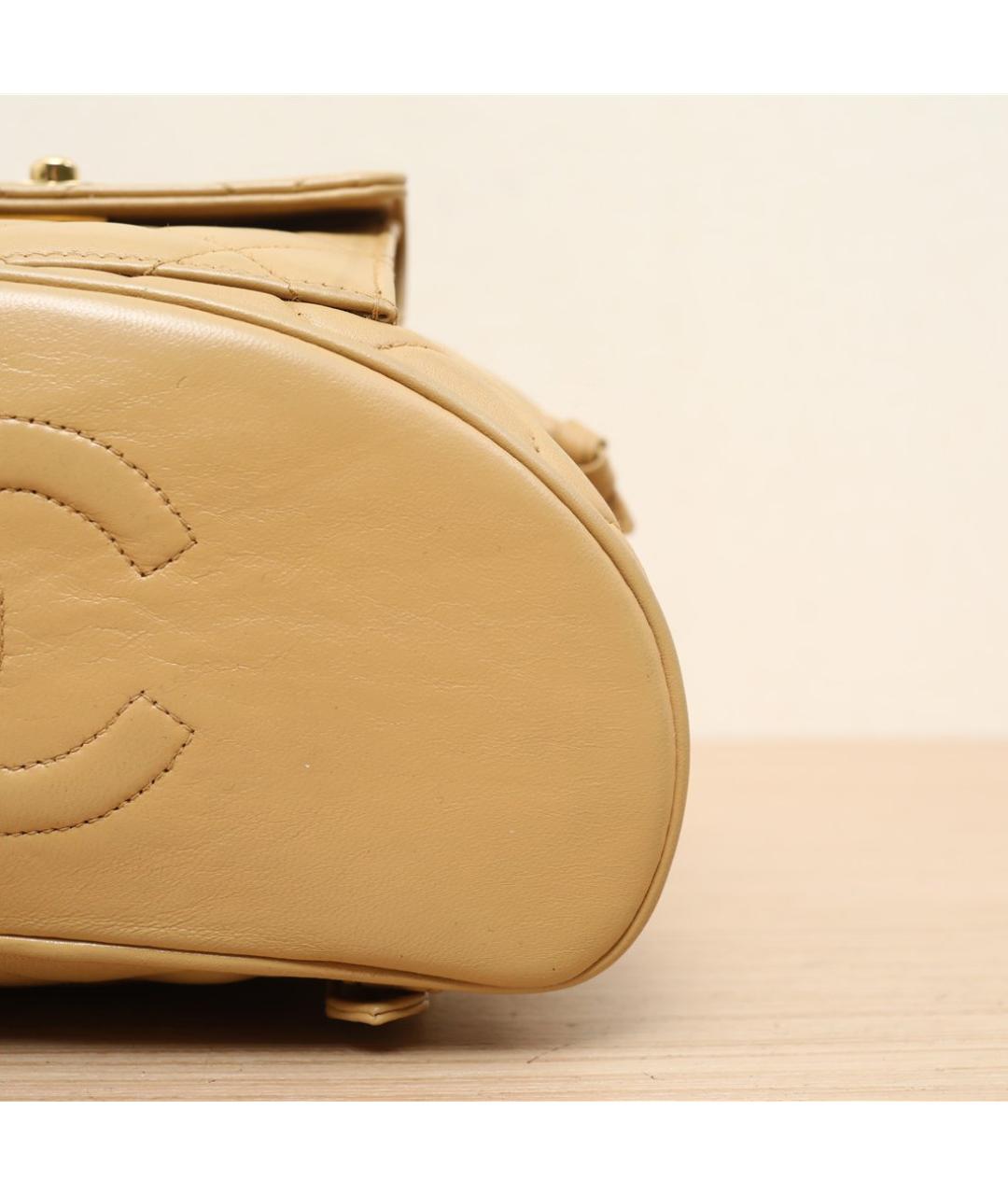 CHANEL Коричневый кожаный рюкзак, фото 9