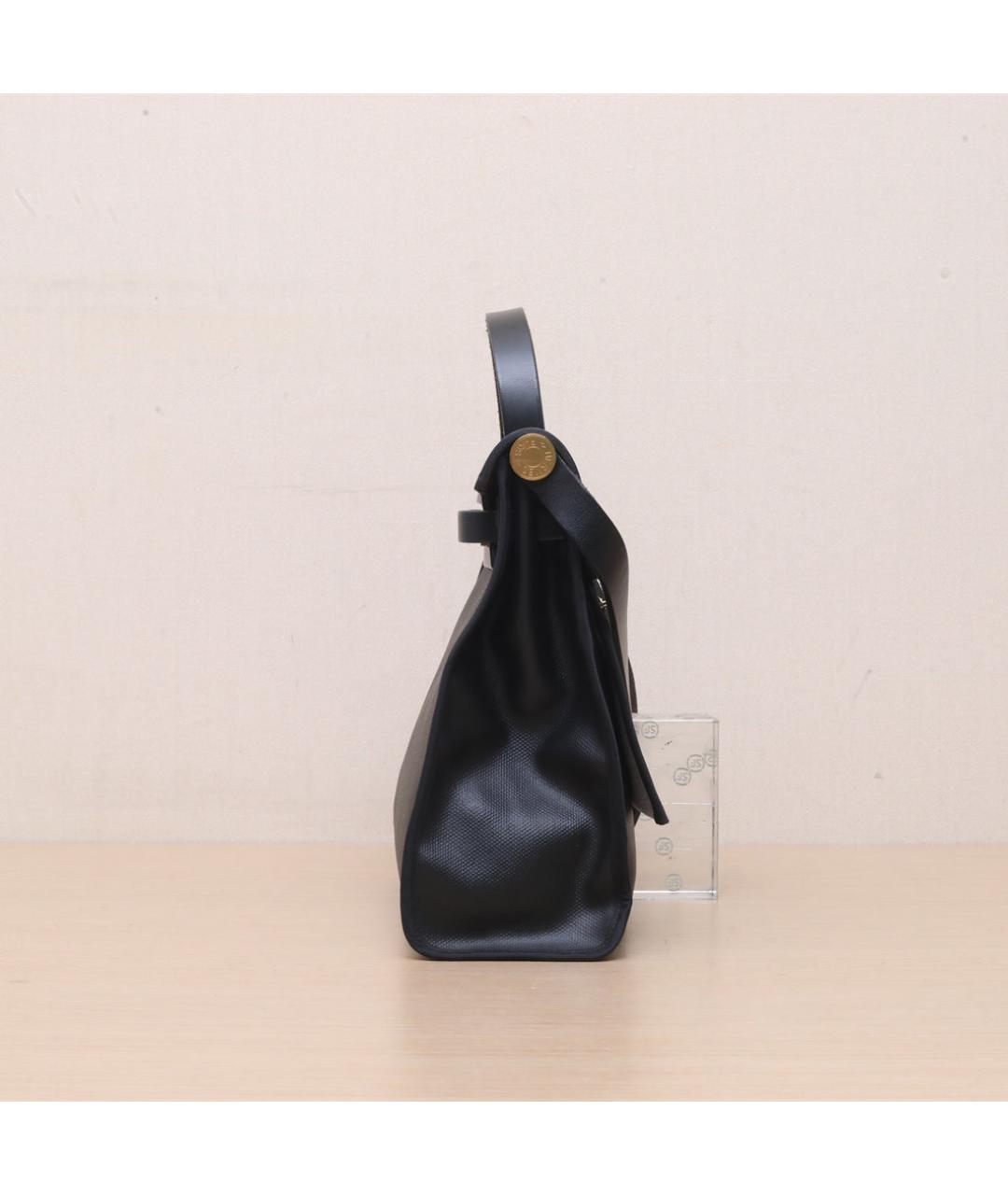 HERMES Черная сумка с короткими ручками, фото 5