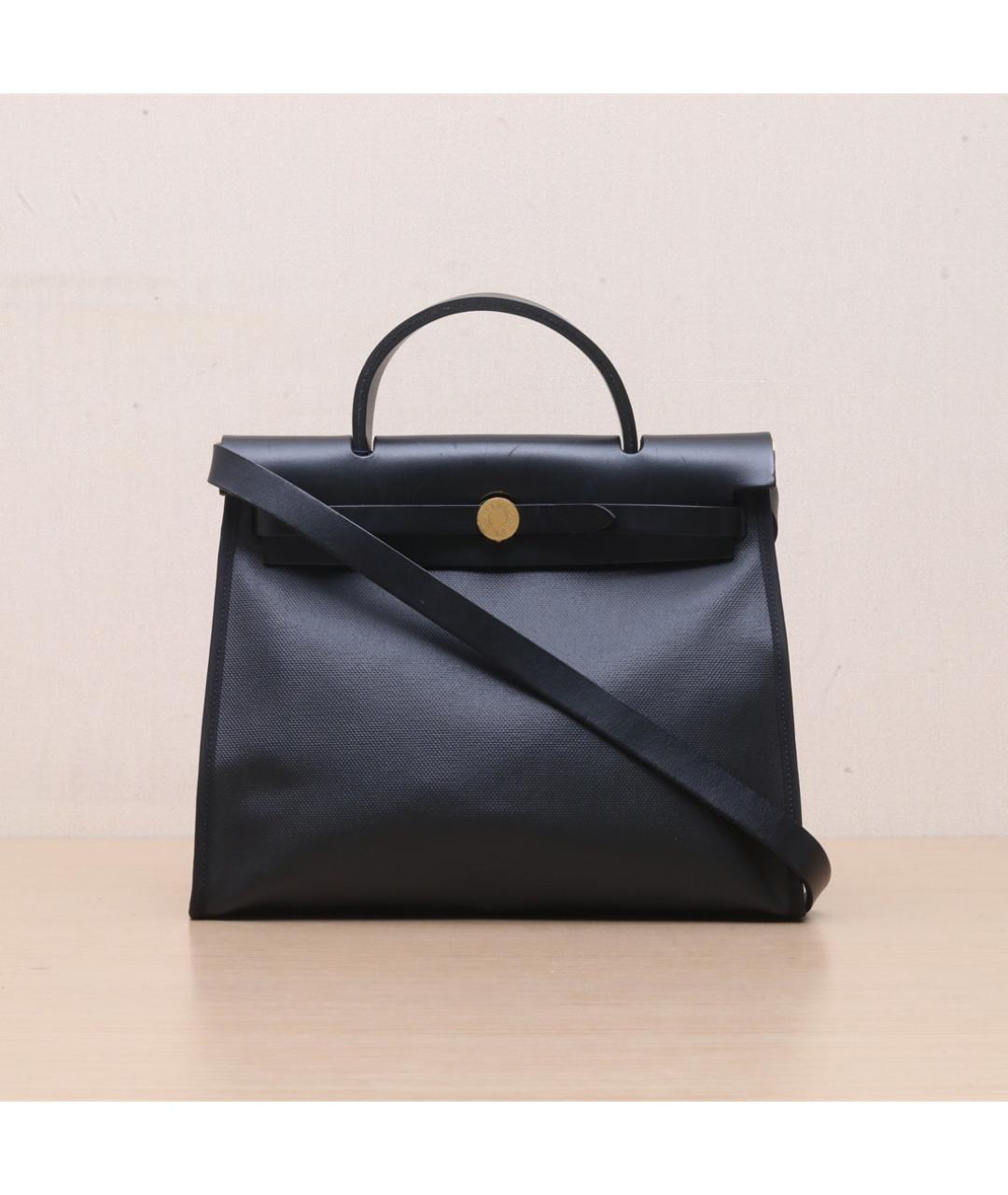 HERMES Черная сумка с короткими ручками, фото 3
