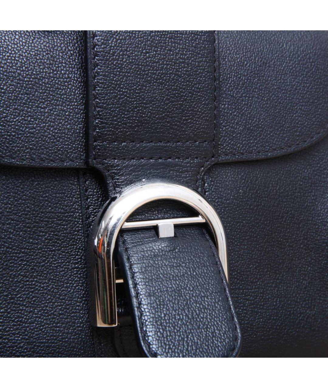 DELVAUX Черная кожаная сумка через плечо, фото 8