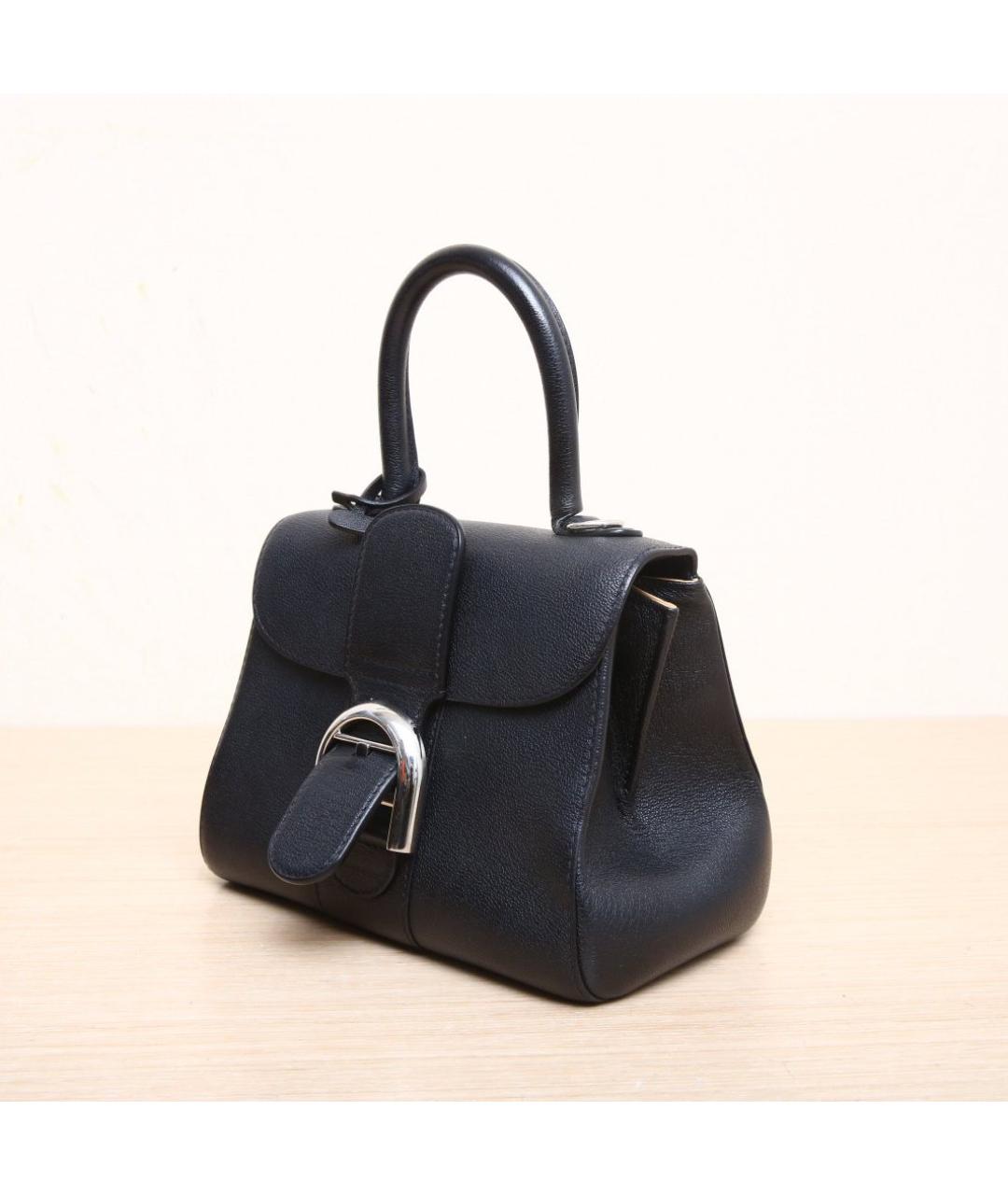 DELVAUX Черная кожаная сумка через плечо, фото 4