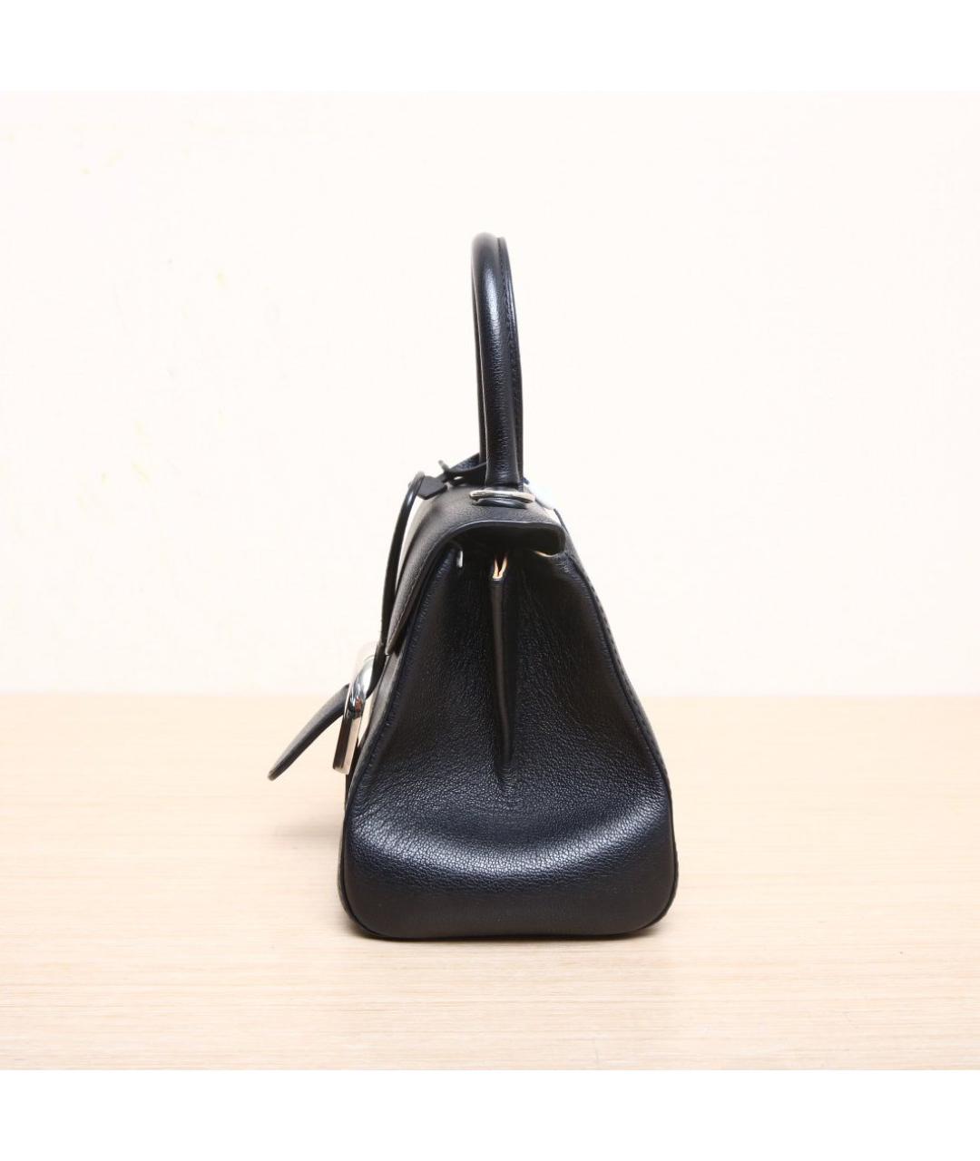 DELVAUX Черная кожаная сумка через плечо, фото 5