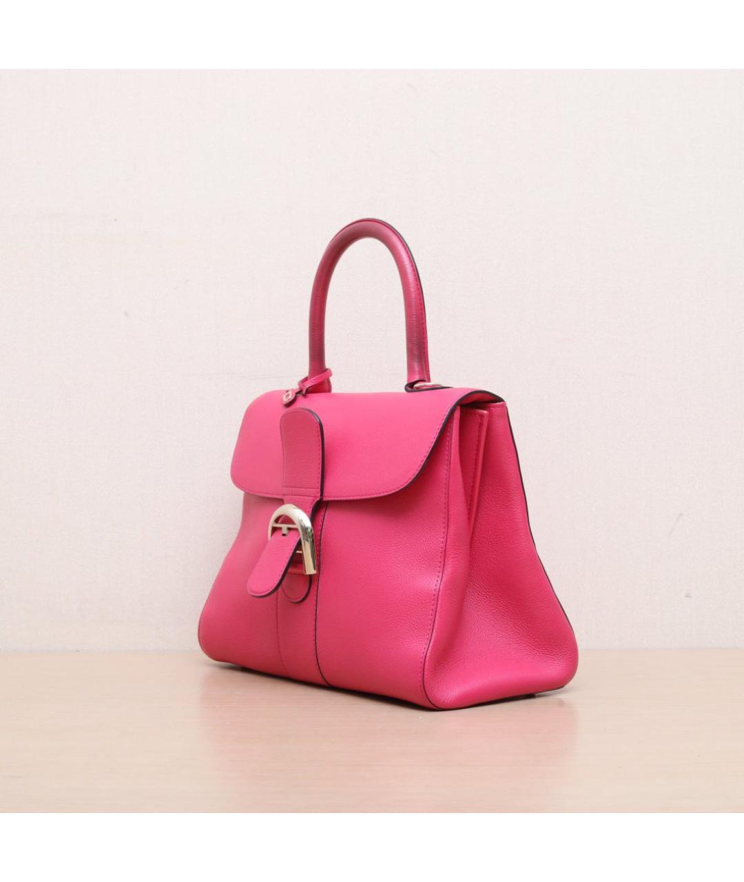 DELVAUX Розовая кожаная сумка через плечо, фото 4