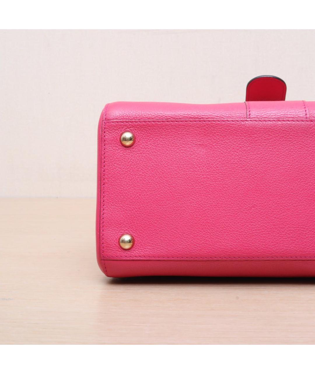 DELVAUX Розовая кожаная сумка через плечо, фото 9