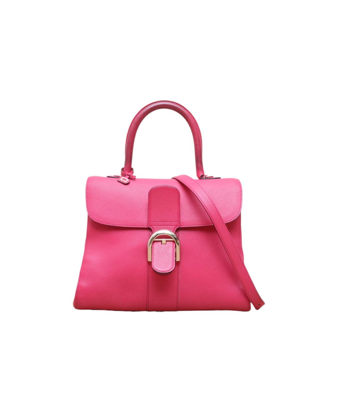 DELVAUX Розовая кожаная сумка через плечо, фото 1