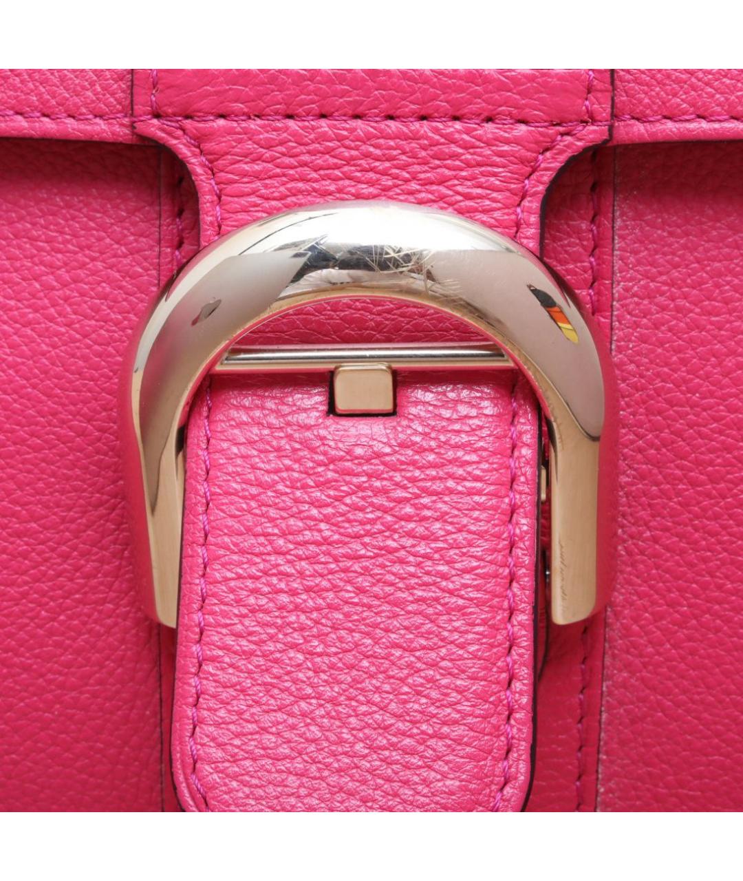 DELVAUX Розовая кожаная сумка через плечо, фото 8