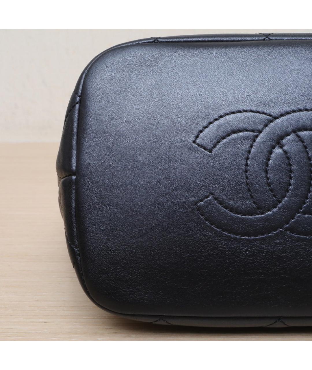 CHANEL Черная кожаная сумка через плечо, фото 9