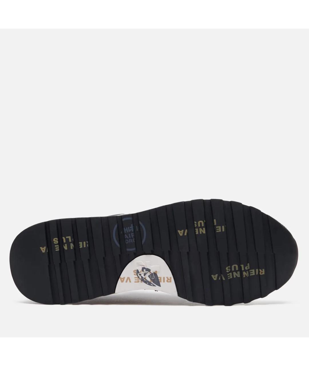 PREMIATA Темно-синие замшевые низкие кроссовки / кеды, фото 6