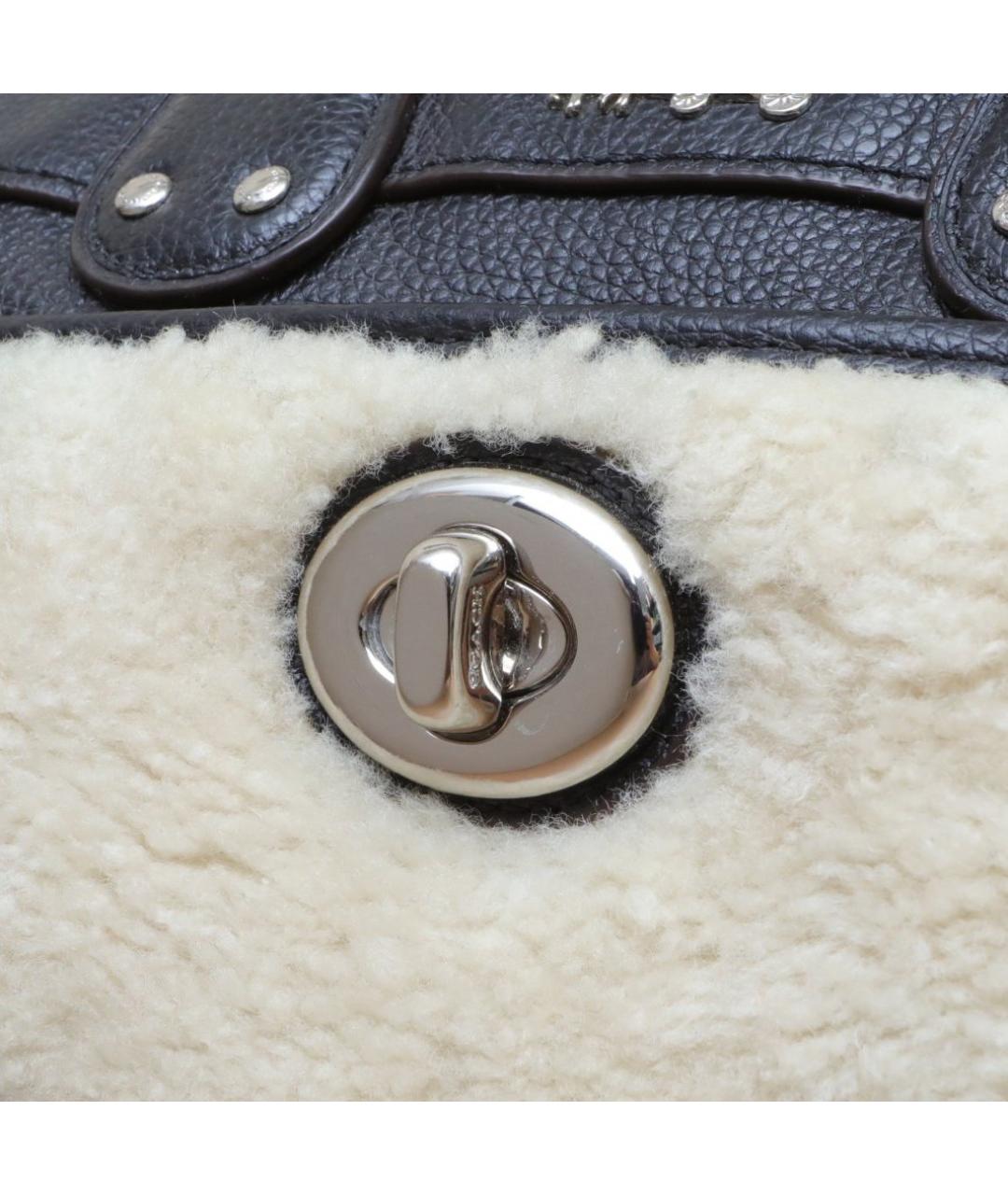 COACH Белая кожаная сумка через плечо, фото 8