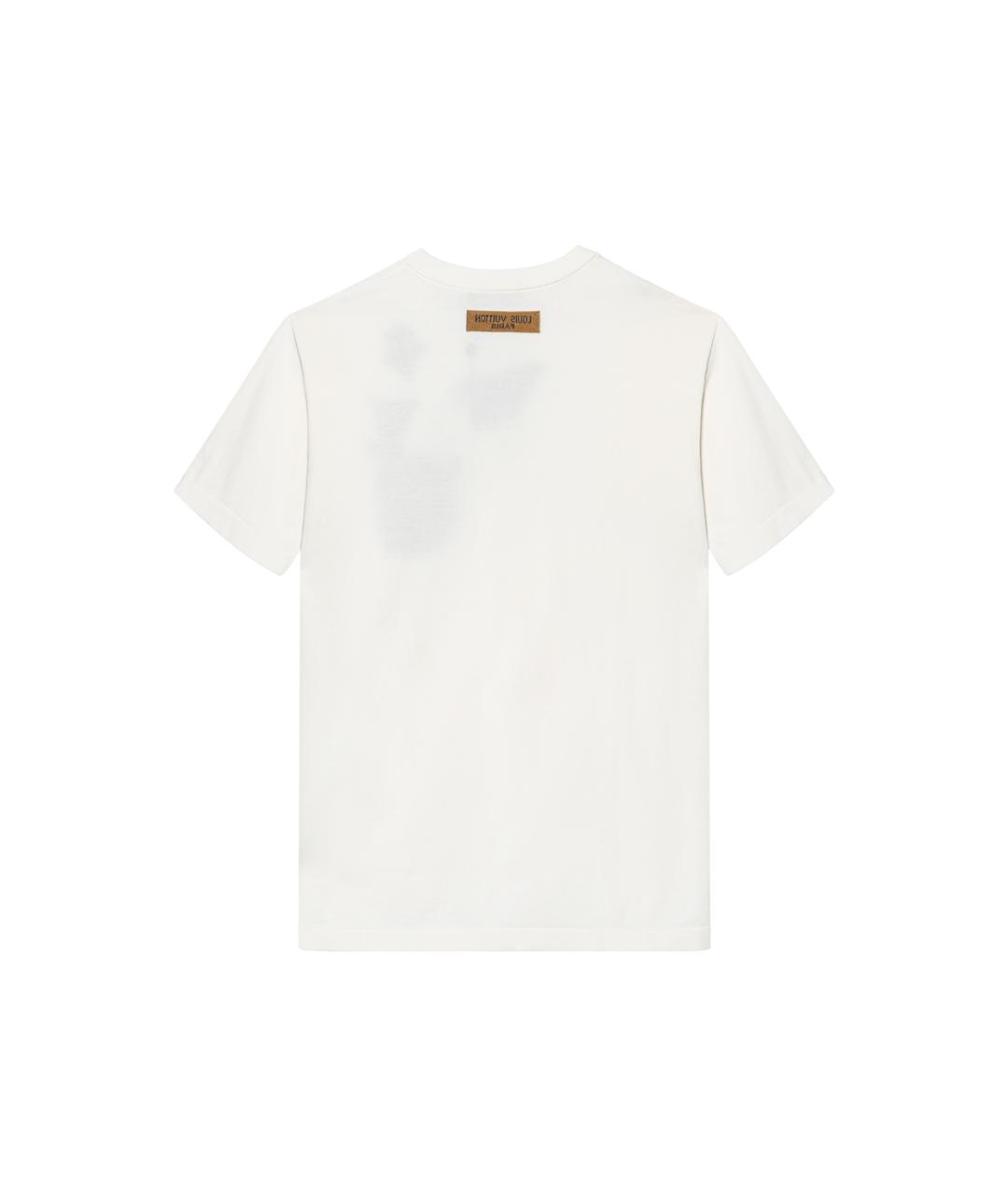 LOUIS VUITTON Белая хлопковая футболка, фото 2