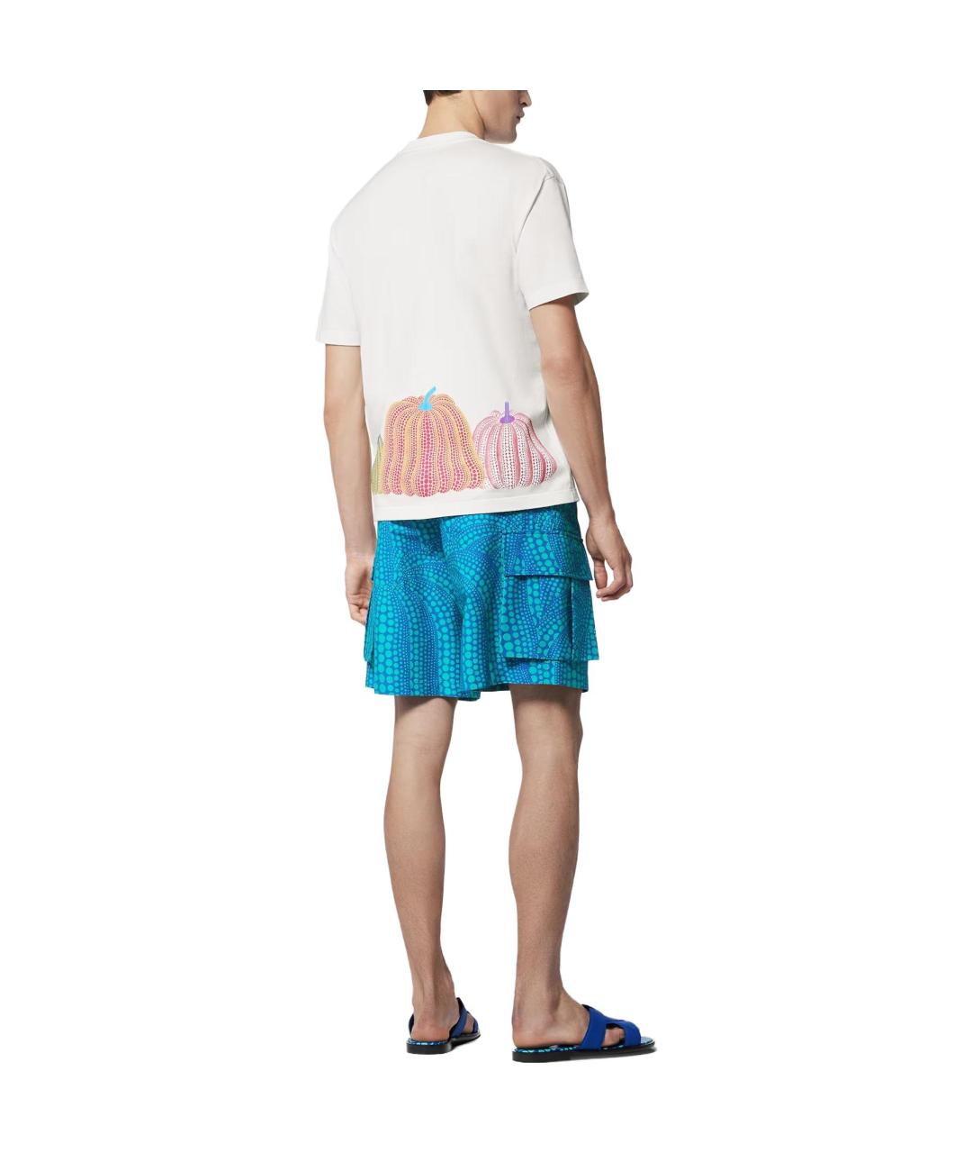 LOUIS VUITTON Белая хлопковая футболка, фото 5