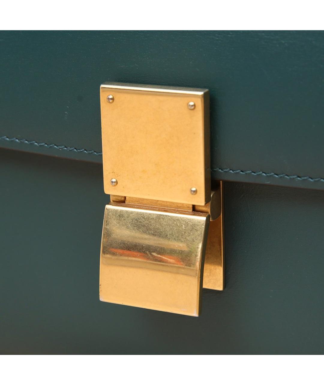 CELINE Зеленая кожаная сумка через плечо, фото 7