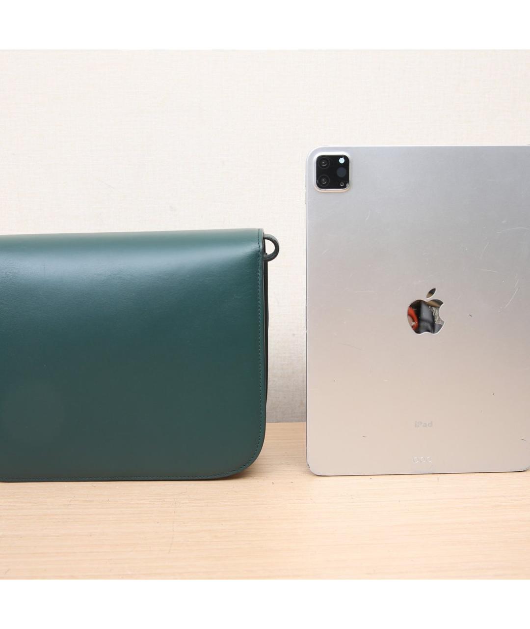 CELINE Зеленая кожаная сумка через плечо, фото 6