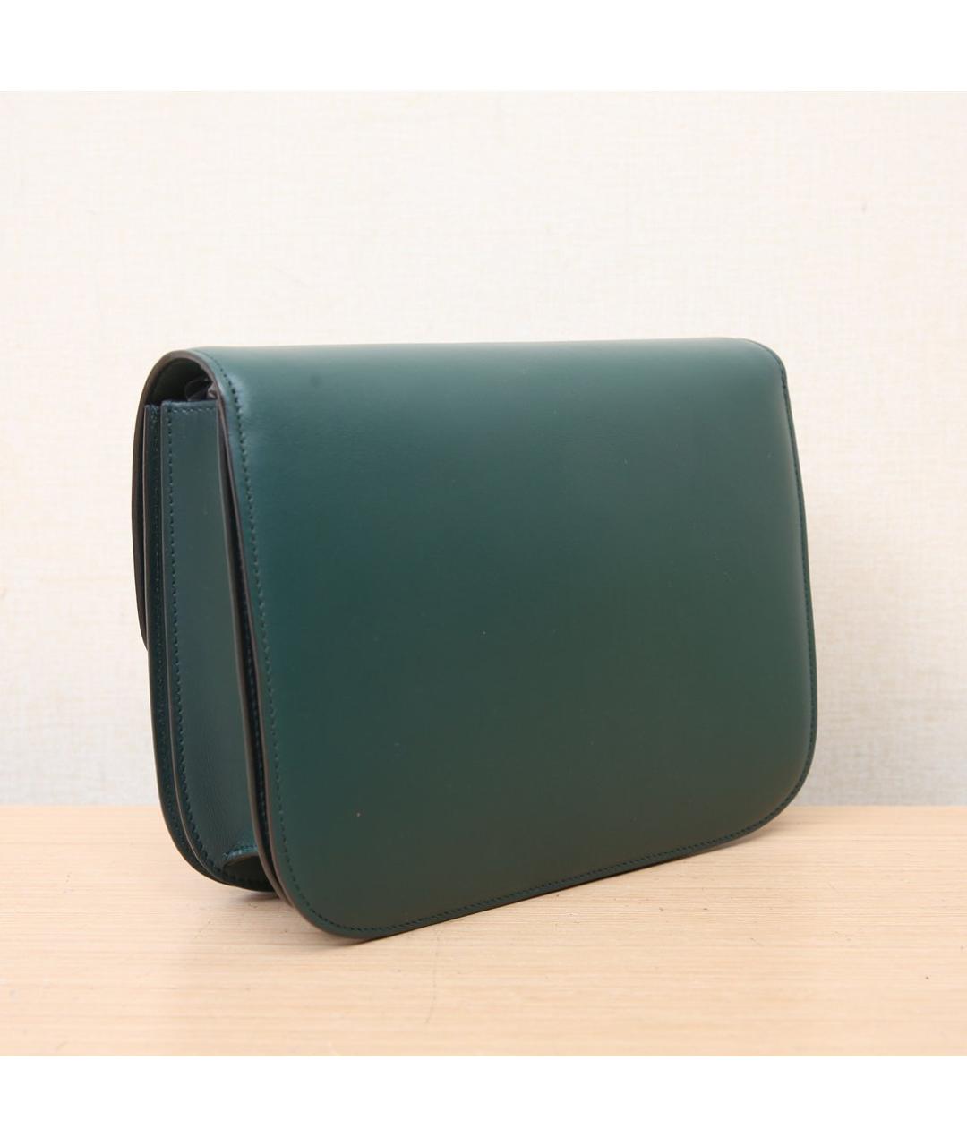 CELINE Зеленая кожаная сумка через плечо, фото 5