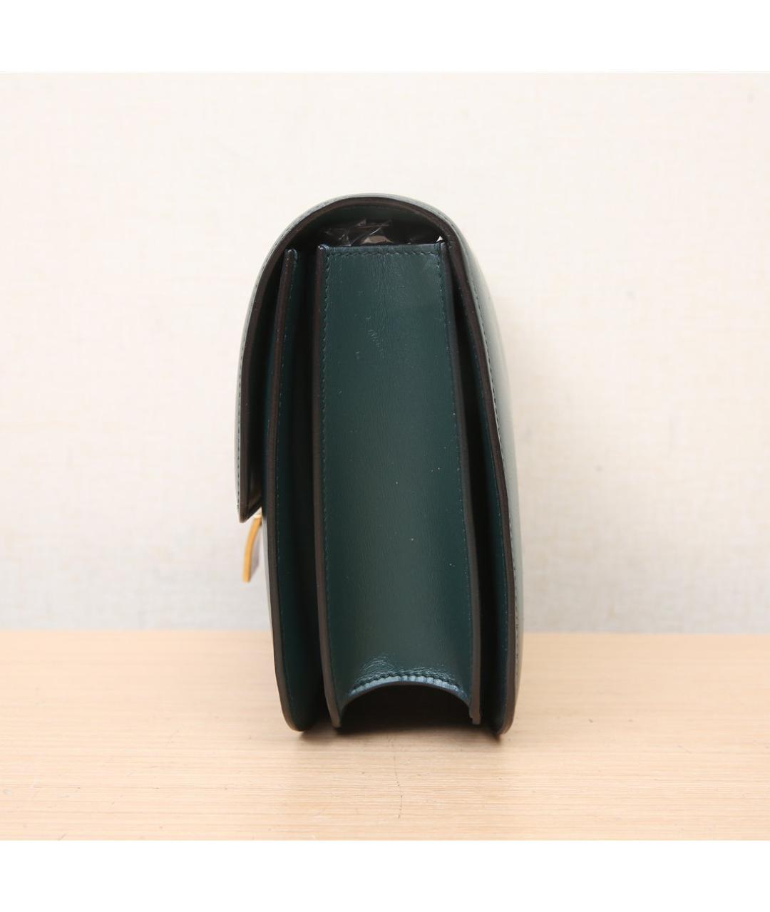 CELINE Зеленая кожаная сумка через плечо, фото 4