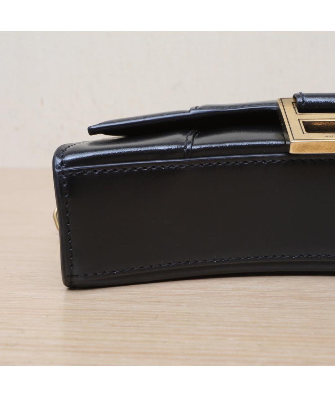 BALENCIAGA Черная кожаная сумка через плечо, фото 9