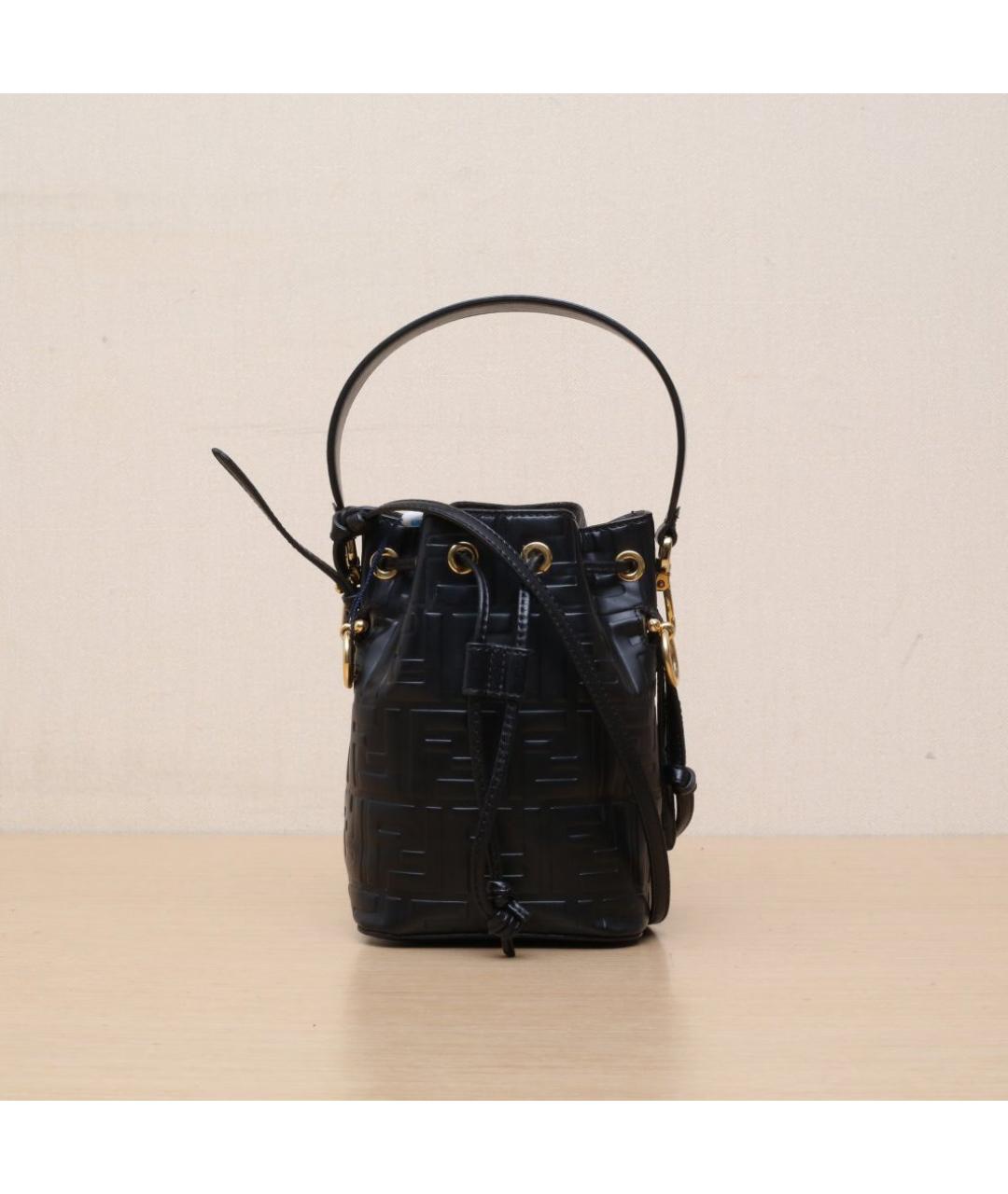 FENDI Черная кожаная сумка через плечо, фото 3